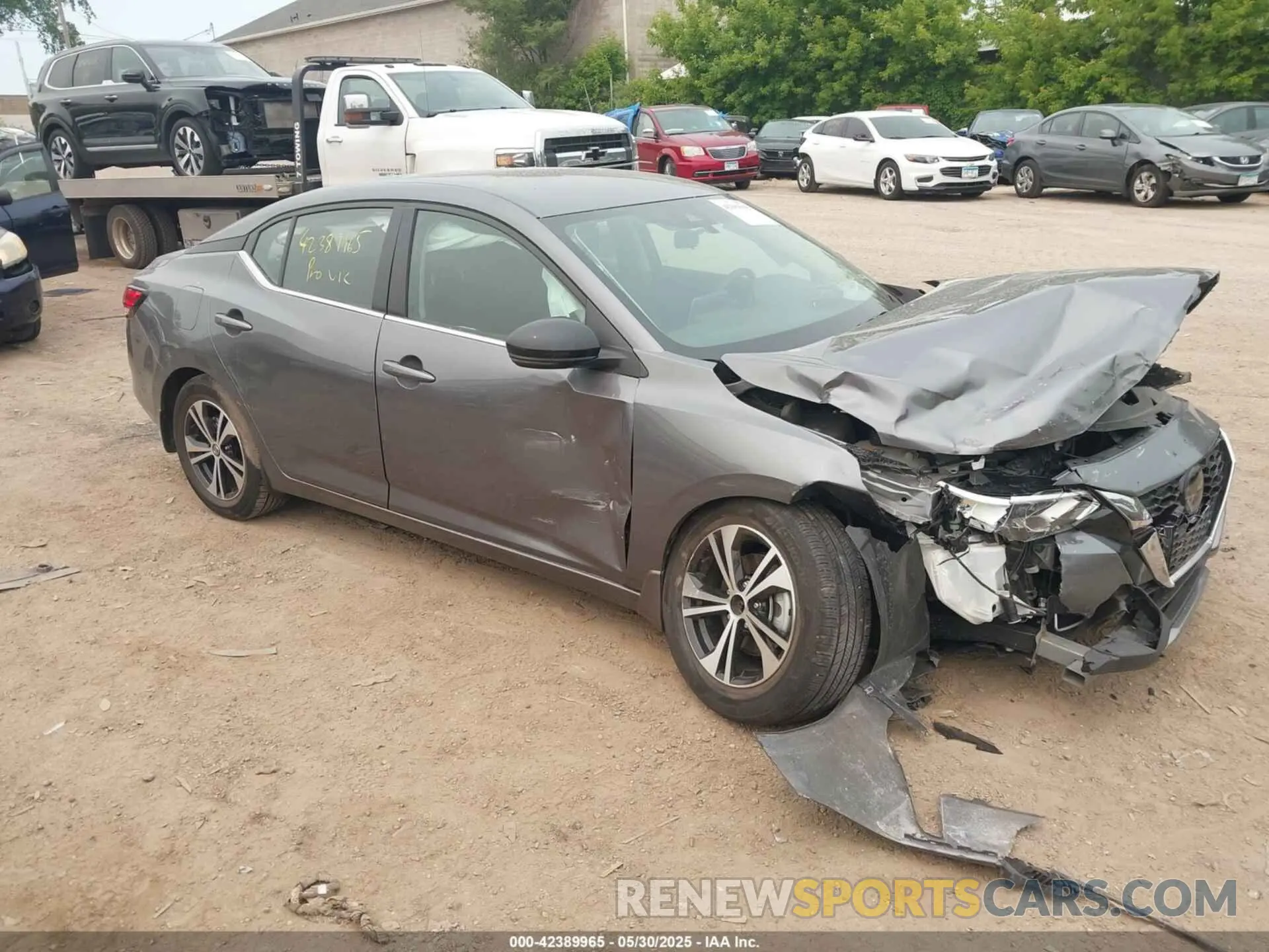 1 Photograph of a damaged car 3N1AB8CV9LY232503 NISSAN SENTRA 2020
