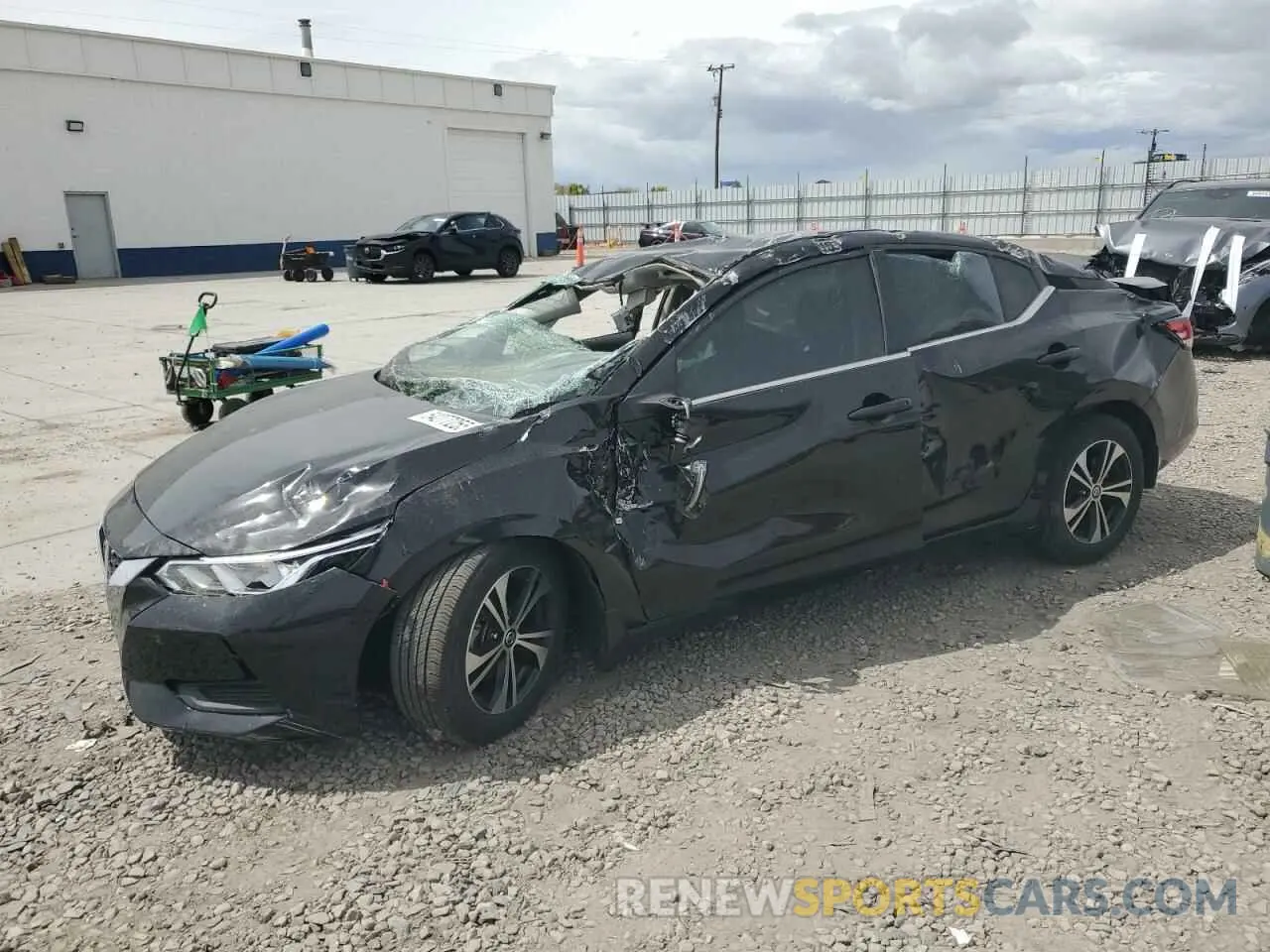 1 Photograph of a damaged car 3N1AB8CV9LY242609 NISSAN SENTRA 2020