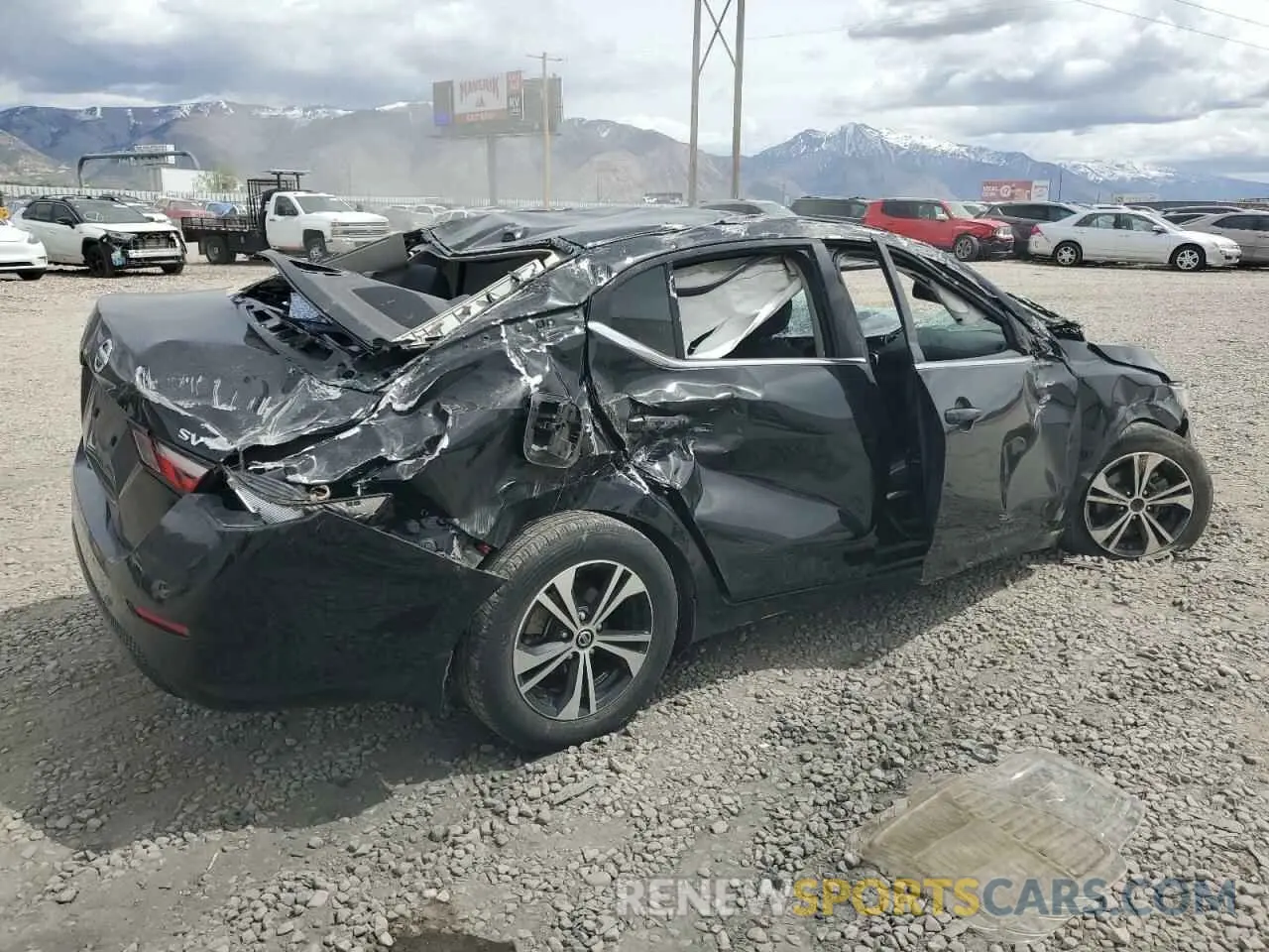 3 Photograph of a damaged car 3N1AB8CV9LY242609 NISSAN SENTRA 2020