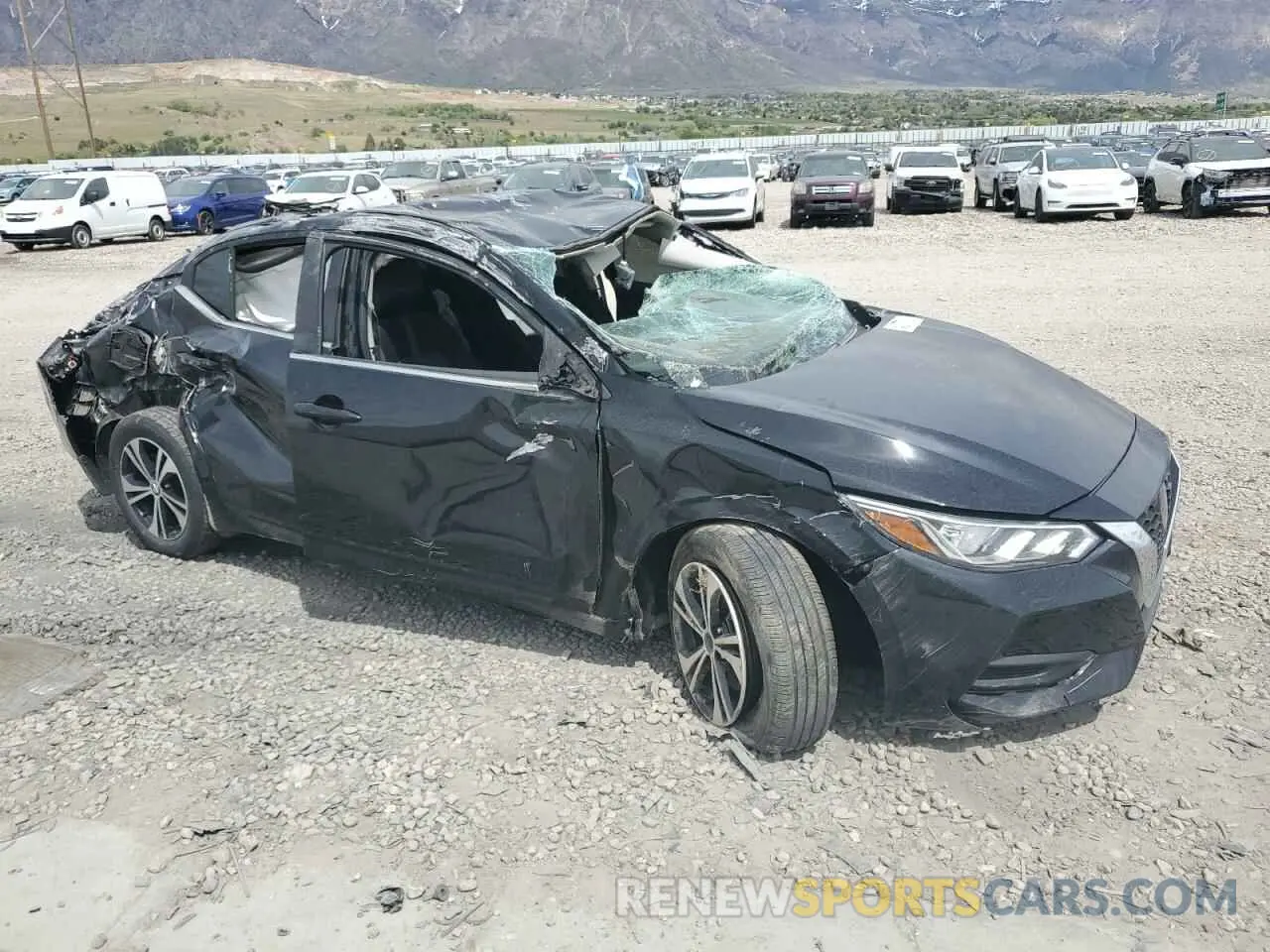 4 Photograph of a damaged car 3N1AB8CV9LY242609 NISSAN SENTRA 2020