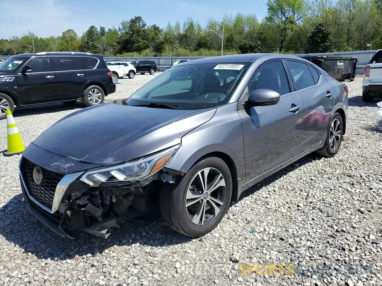 1 Photograph of a damaged car 3N1AB8CV9LY249169 NISSAN SENTRA 2020