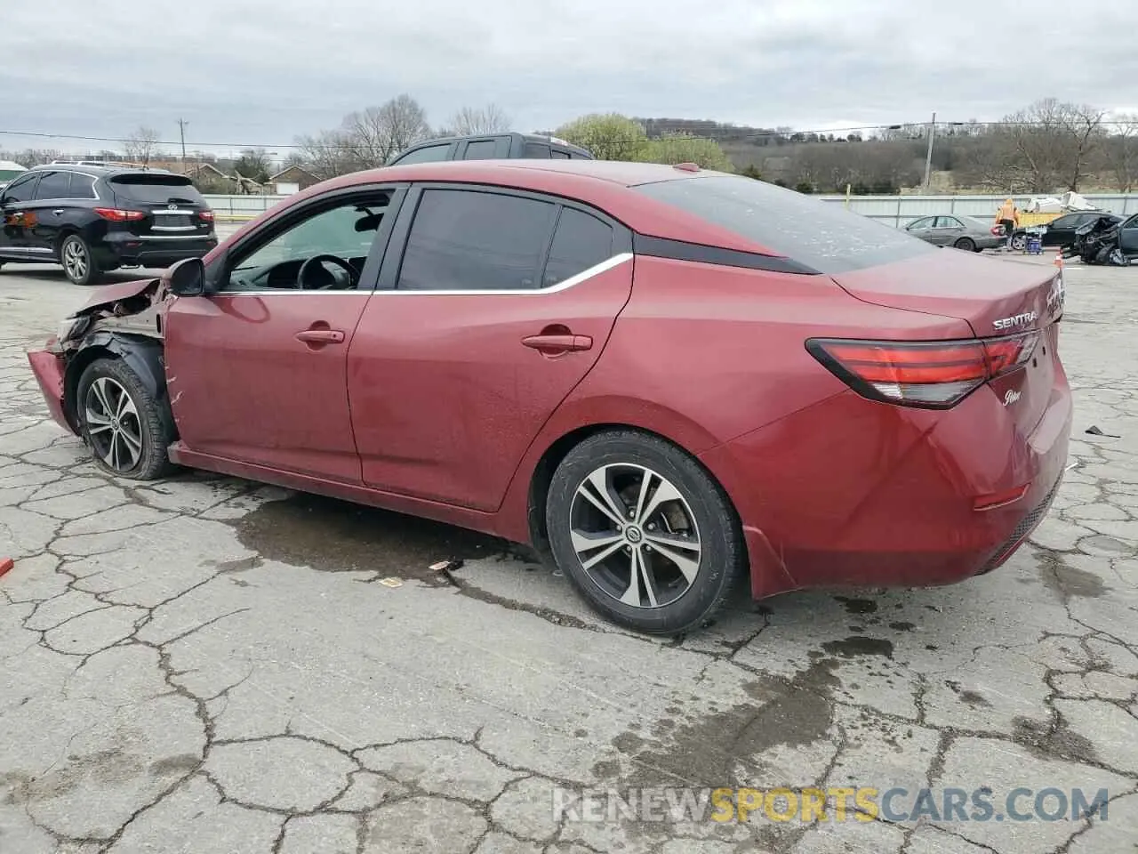 2 Photograph of a damaged car 3N1AB8CV9LY263878 NISSAN SENTRA 2020
