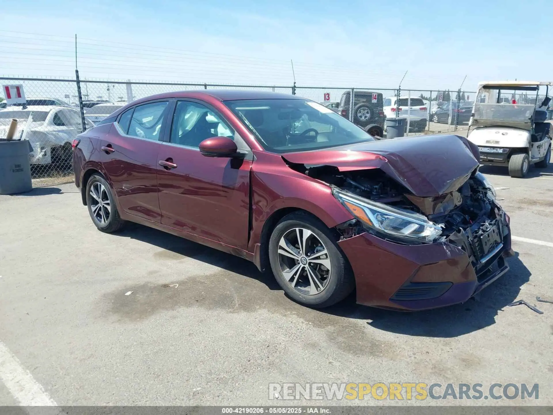 1 Photograph of a damaged car 3N1AB8CV9LY276758 NISSAN SENTRA 2020