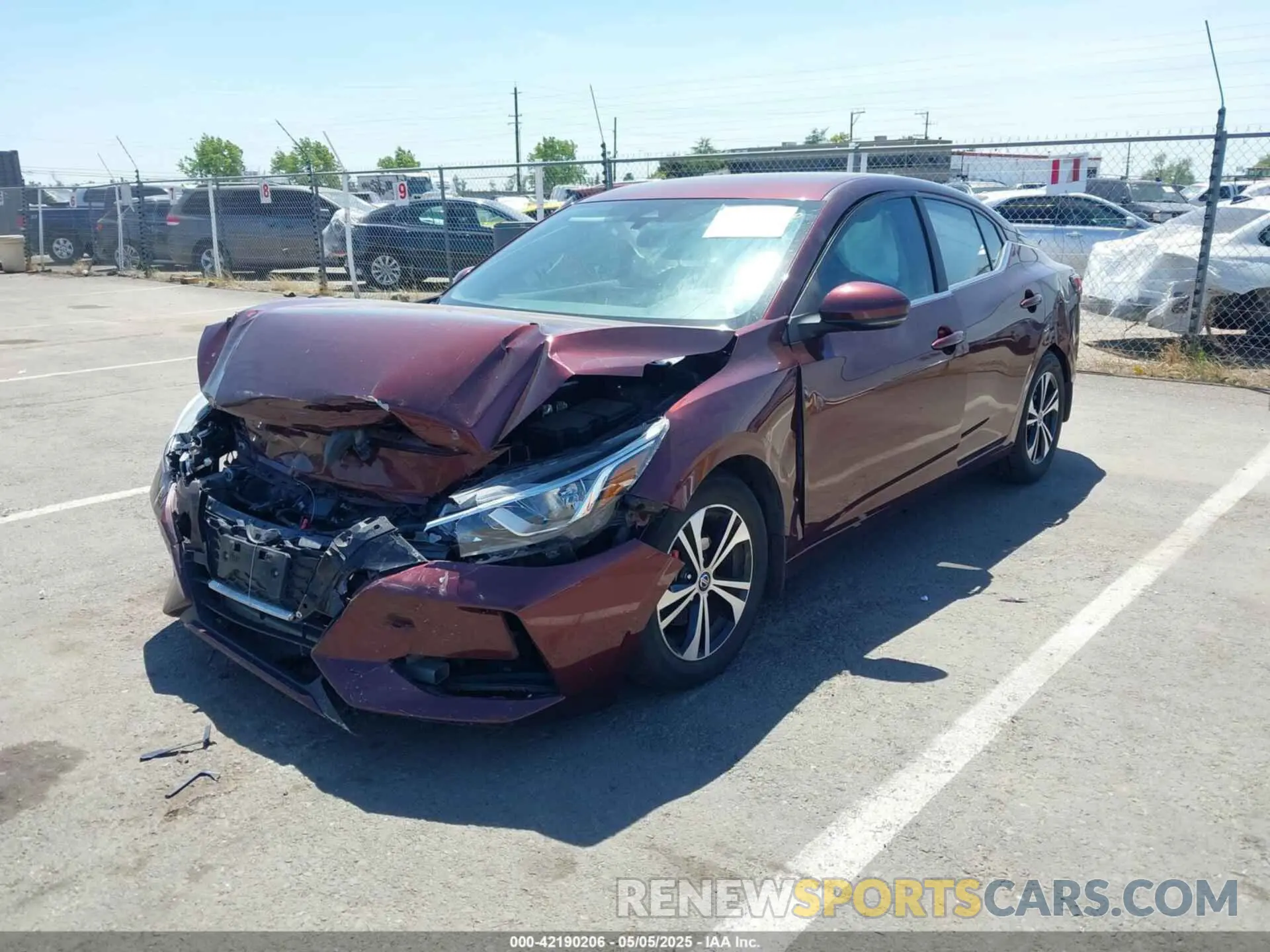 2 Photograph of a damaged car 3N1AB8CV9LY276758 NISSAN SENTRA 2020