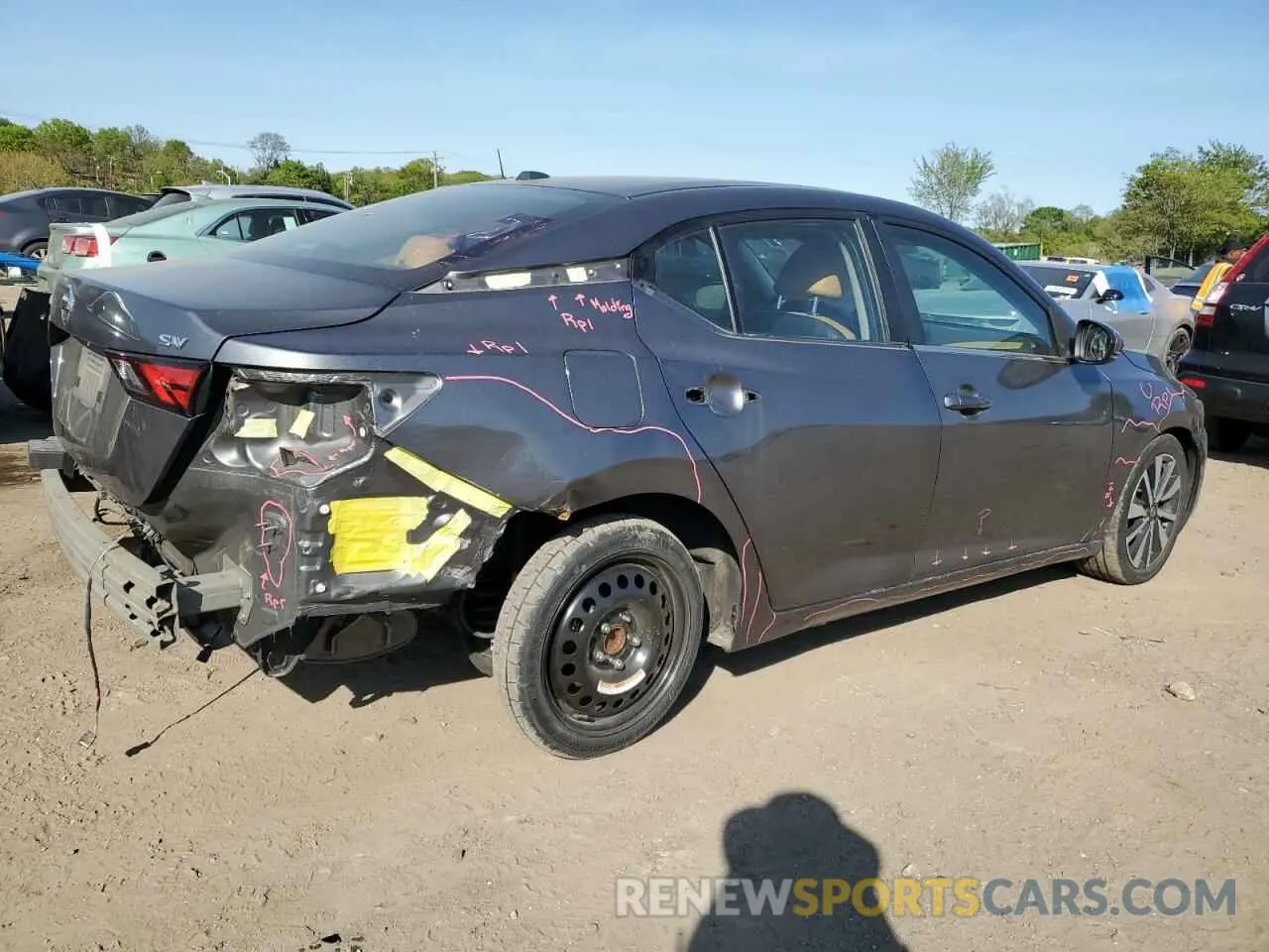 3 Photograph of a damaged car 3N1AB8CV9LY277909 NISSAN SENTRA 2020
