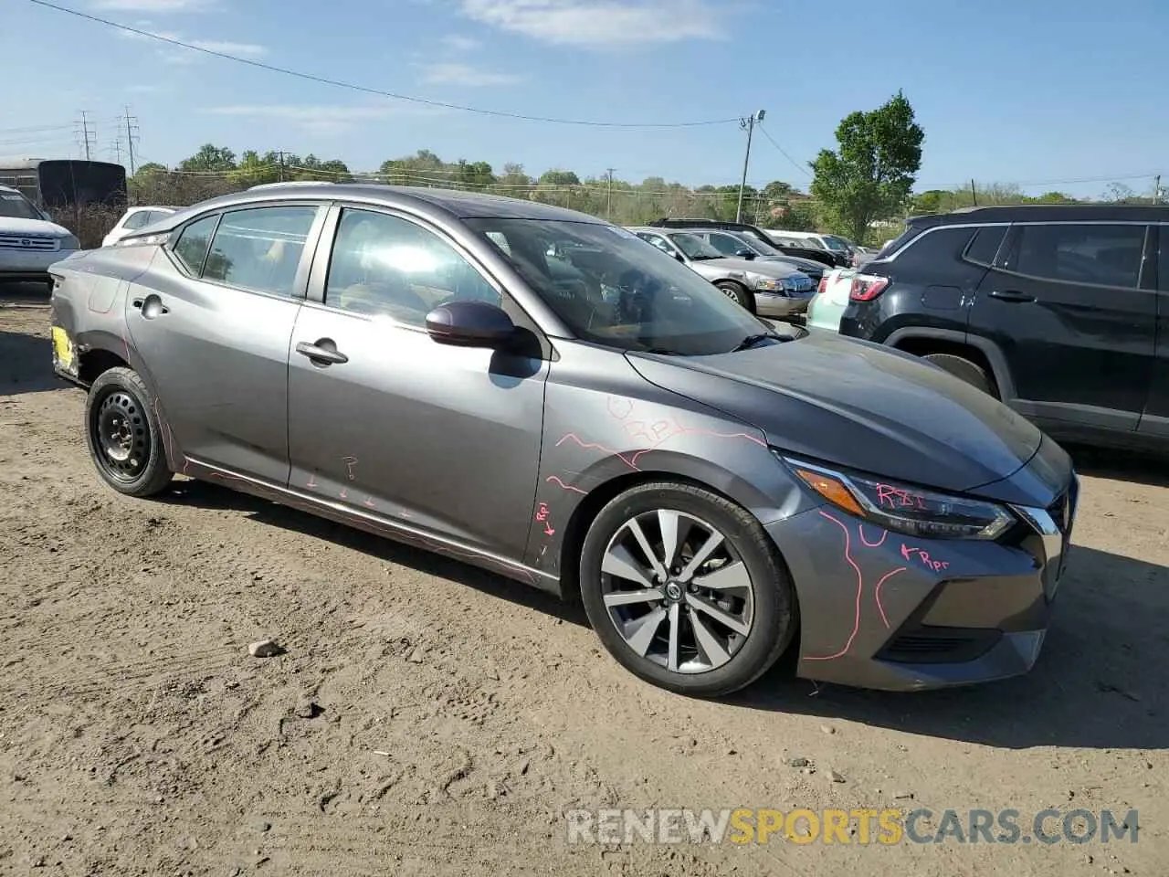 4 Photograph of a damaged car 3N1AB8CV9LY277909 NISSAN SENTRA 2020