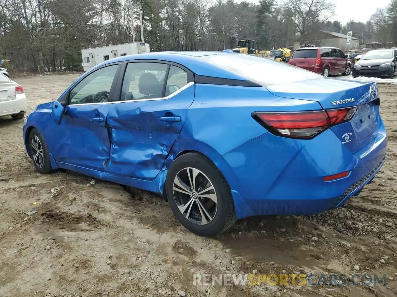 2 Photograph of a damaged car 3N1AB8CV9LY283368 NISSAN SENTRA 2020