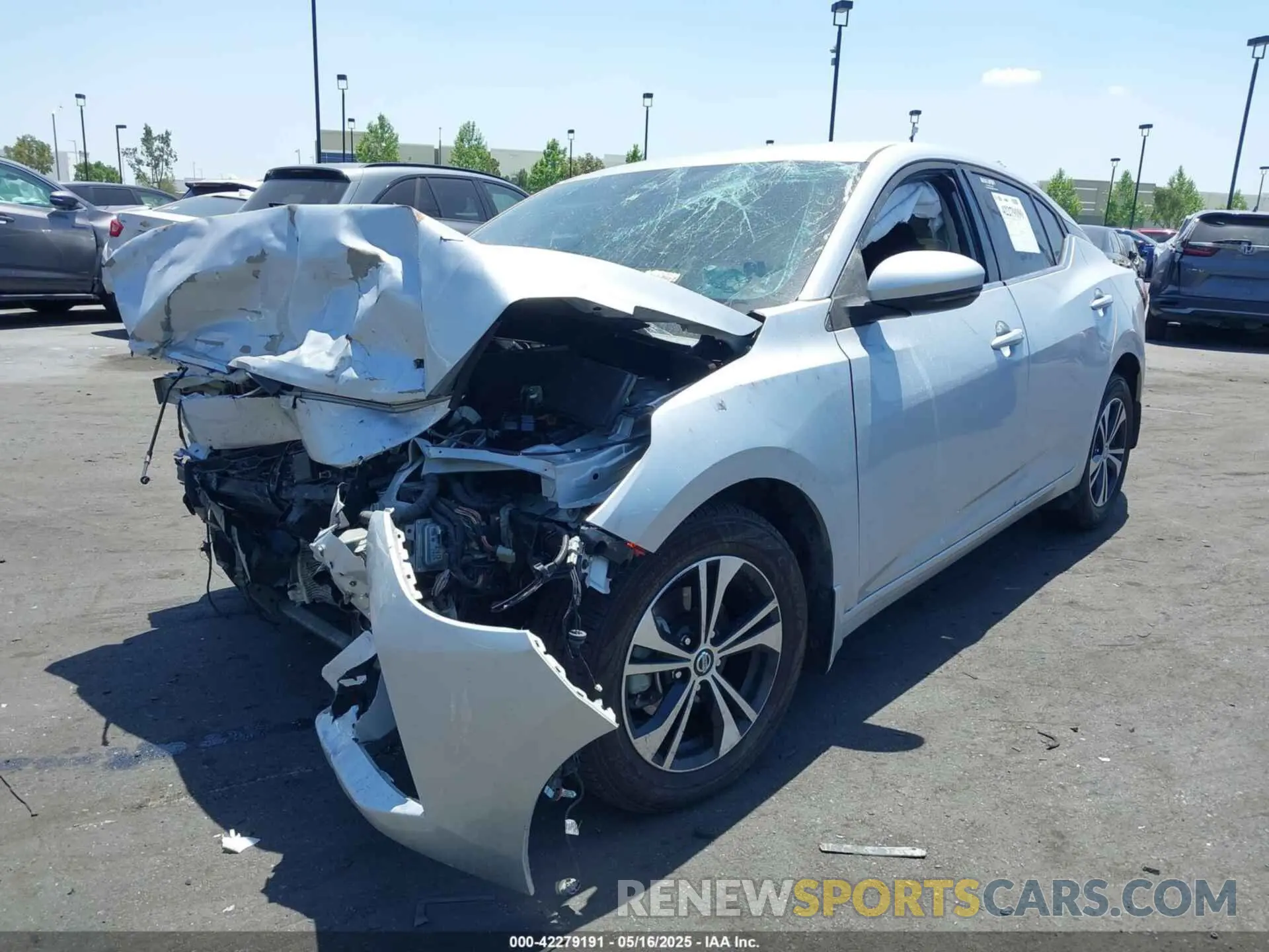 2 Photograph of a damaged car 3N1AB8CV9LY286528 NISSAN SENTRA 2020