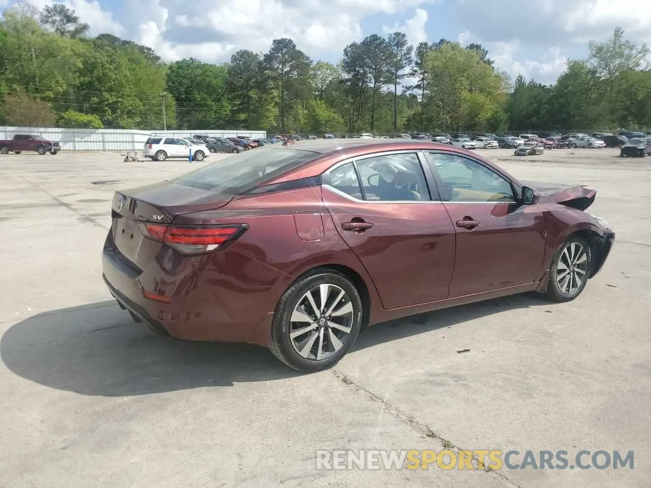 3 Photograph of a damaged car 3N1AB8CVXLY208503 NISSAN SENTRA 2020