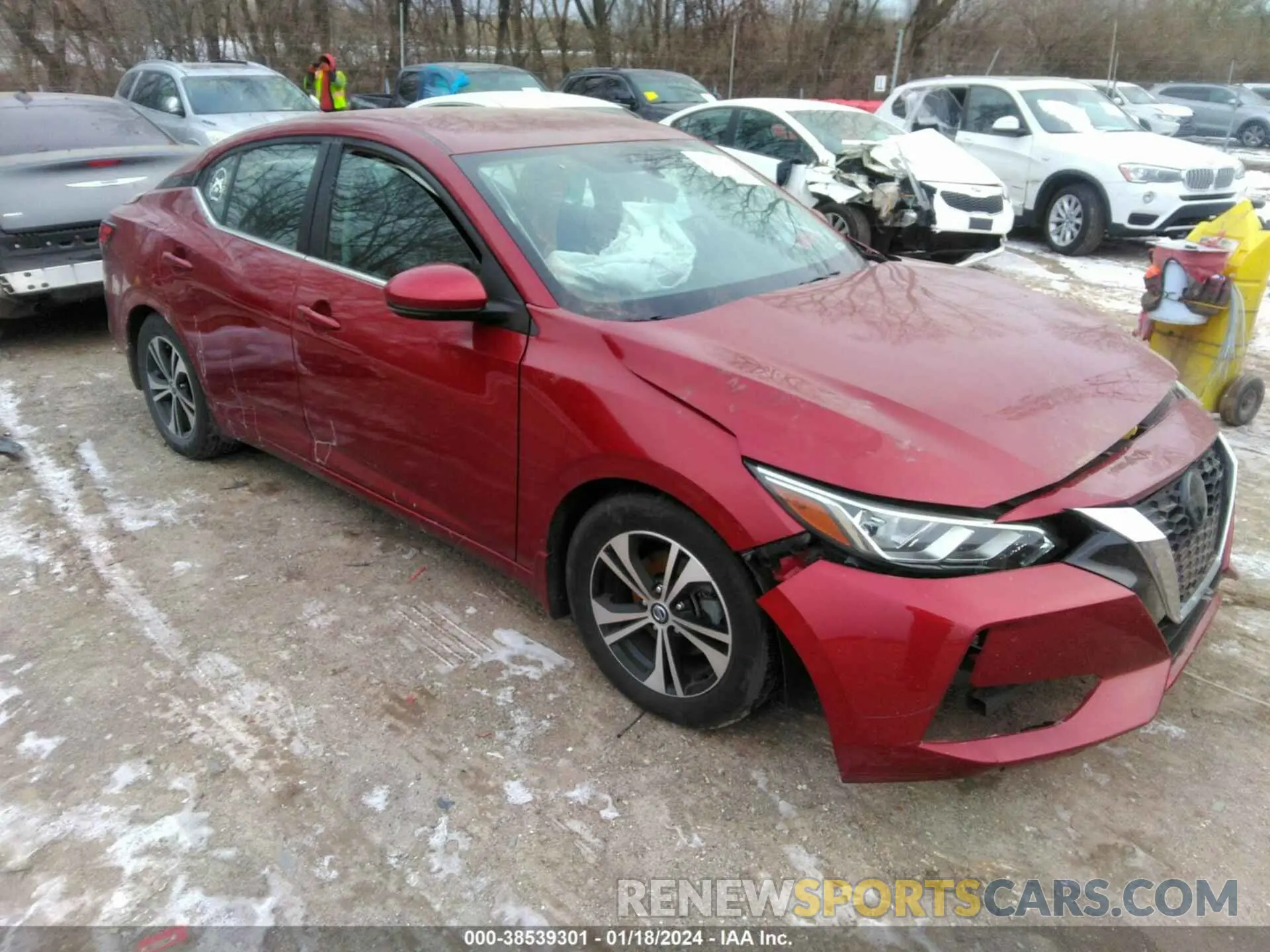 1 Photograph of a damaged car 3N1AB8CVXLY222160 NISSAN SENTRA 2020