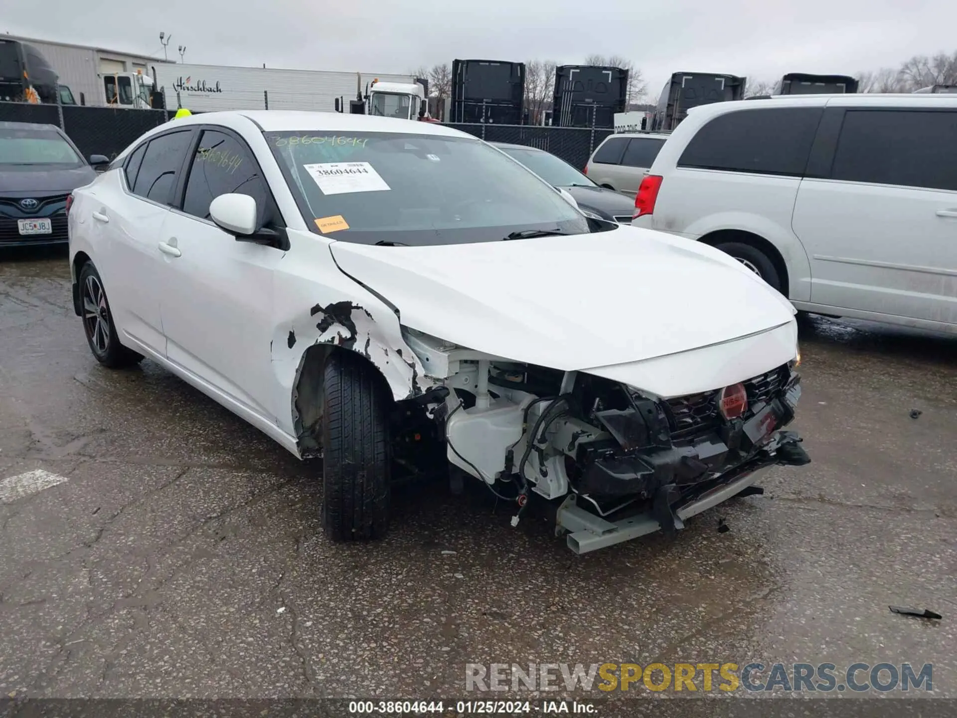 1 Photograph of a damaged car 3N1AB8CVXLY228721 NISSAN SENTRA 2020