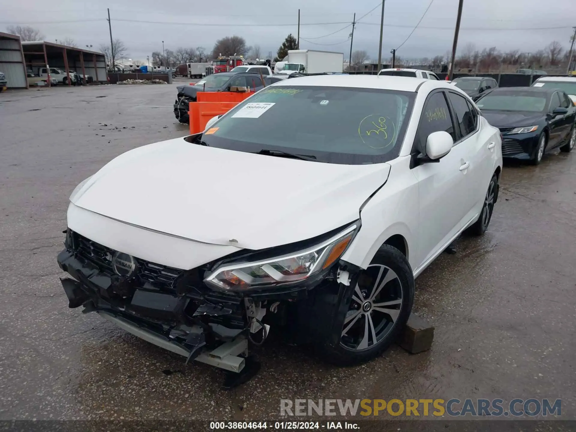 2 Photograph of a damaged car 3N1AB8CVXLY228721 NISSAN SENTRA 2020