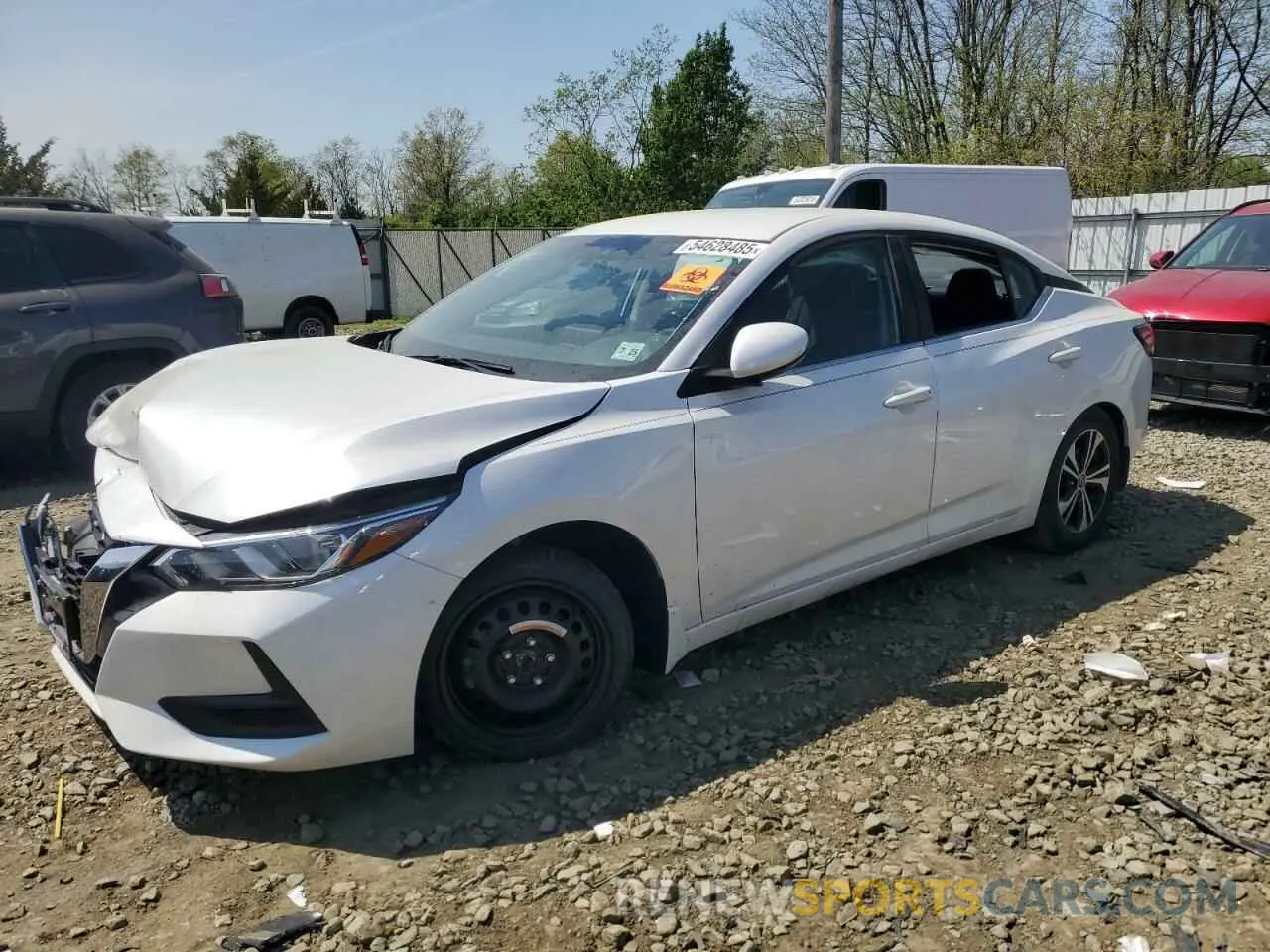1 Photograph of a damaged car 3N1AB8CVXLY235958 NISSAN SENTRA 2020