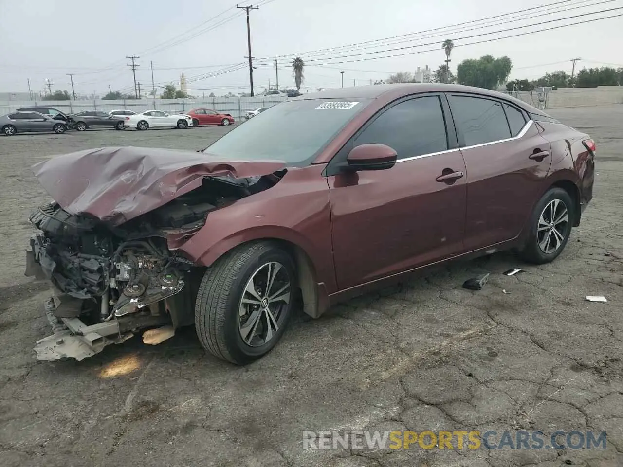 1 Photograph of a damaged car 3N1AB8CVXLY243669 NISSAN SENTRA 2020