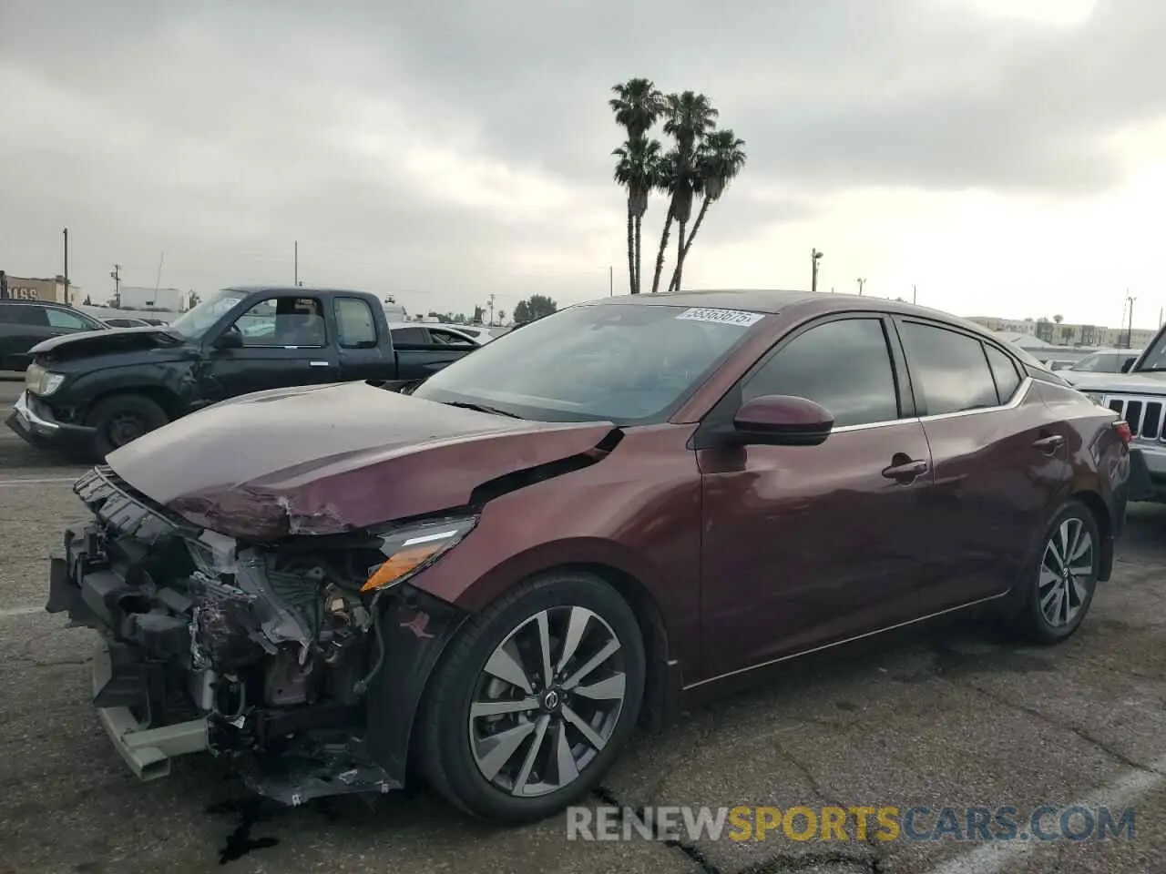 1 Photograph of a damaged car 3N1AB8CVXLY254526 NISSAN SENTRA 2020