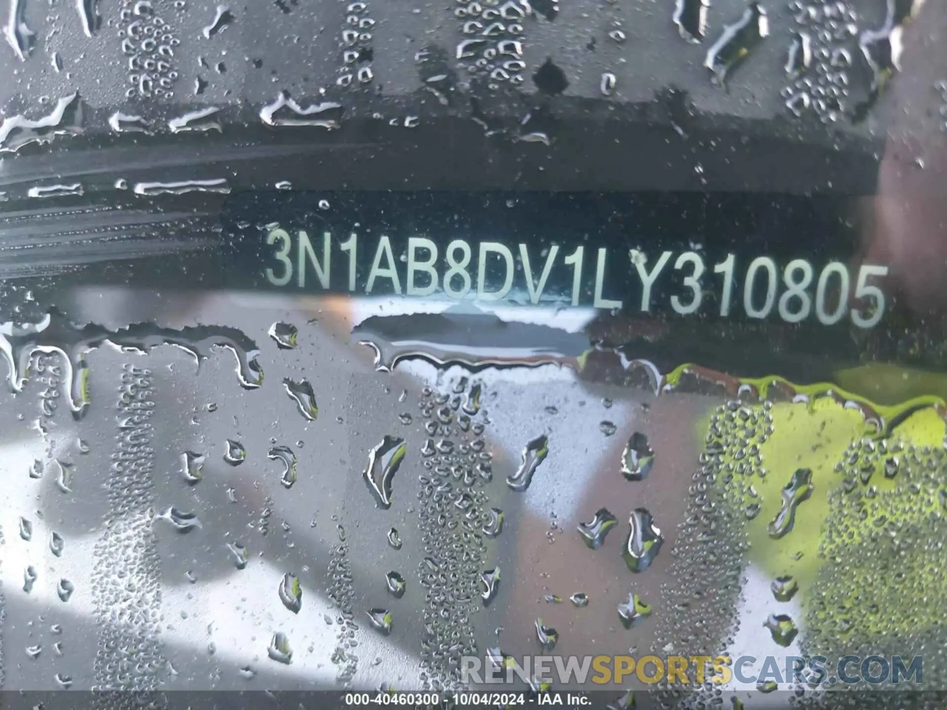 9 Photograph of a damaged car 3N1AB8DV1LY310805 NISSAN SENTRA 2020