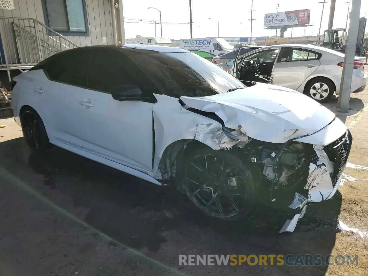 4 Photograph of a damaged car 3N1AB8DV4LY303816 NISSAN SENTRA 2020