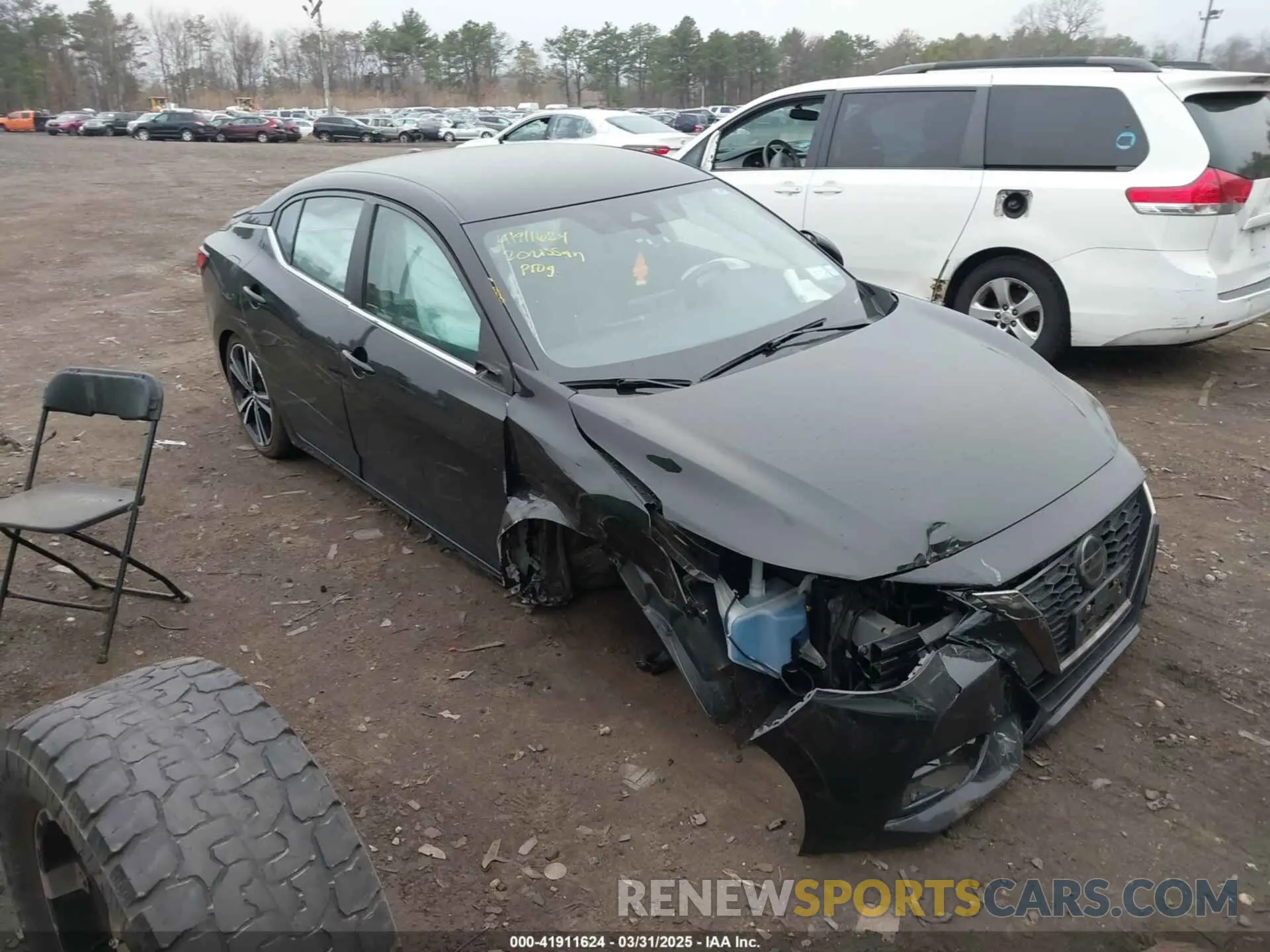1 Photograph of a damaged car 3N1AB8DV5LY218161 NISSAN SENTRA 2020