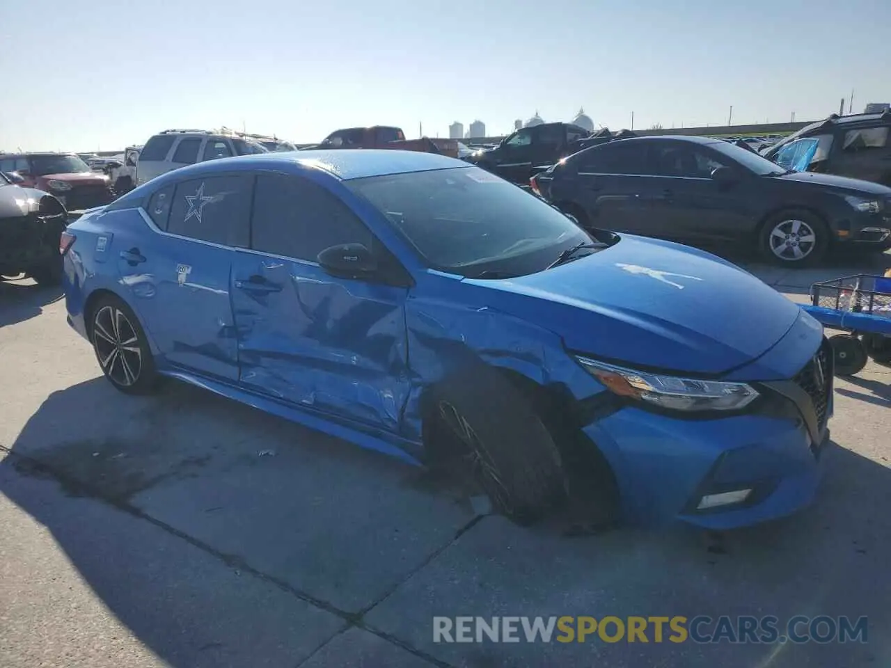 4 Photograph of a damaged car 3N1AB8DV6LY209355 NISSAN SENTRA 2020