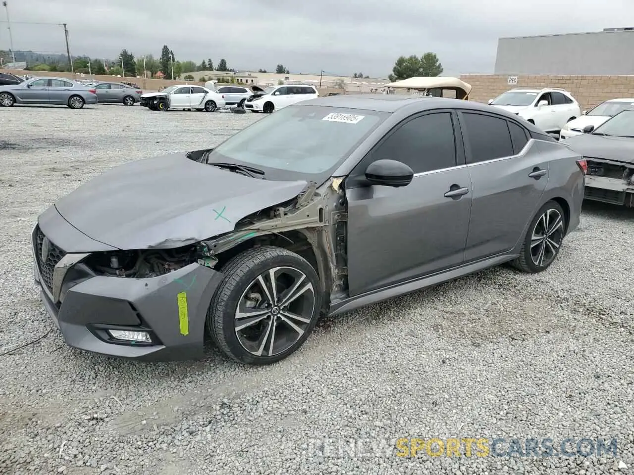 1 Photograph of a damaged car 3N1AB8DV6LY306264 NISSAN SENTRA 2020