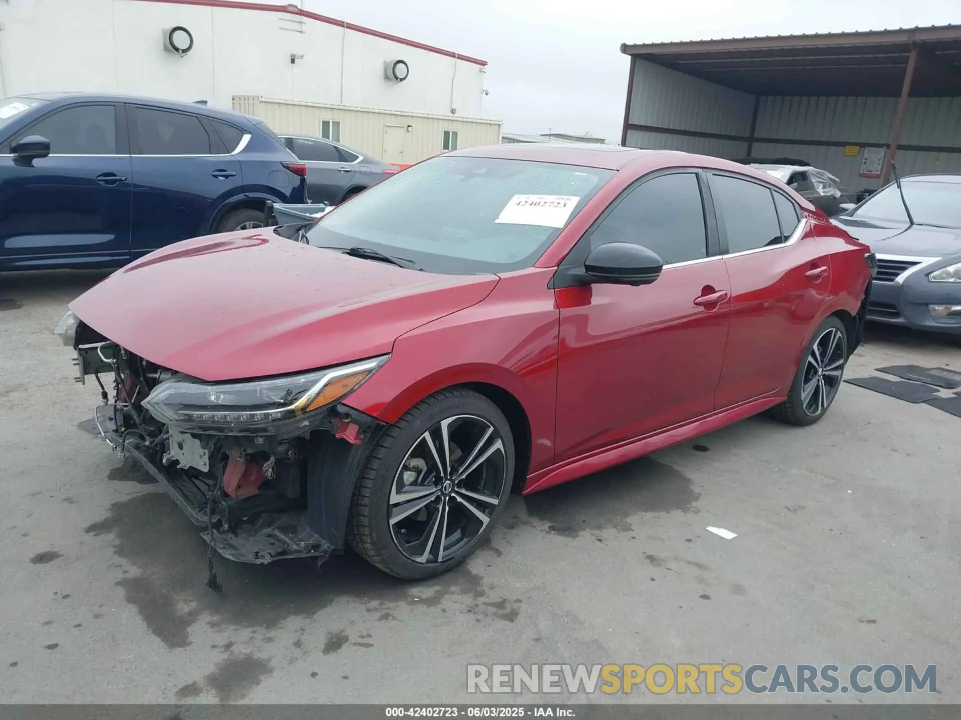 2 Photograph of a damaged car 3N1AB8DV6LY306359 NISSAN SENTRA 2020