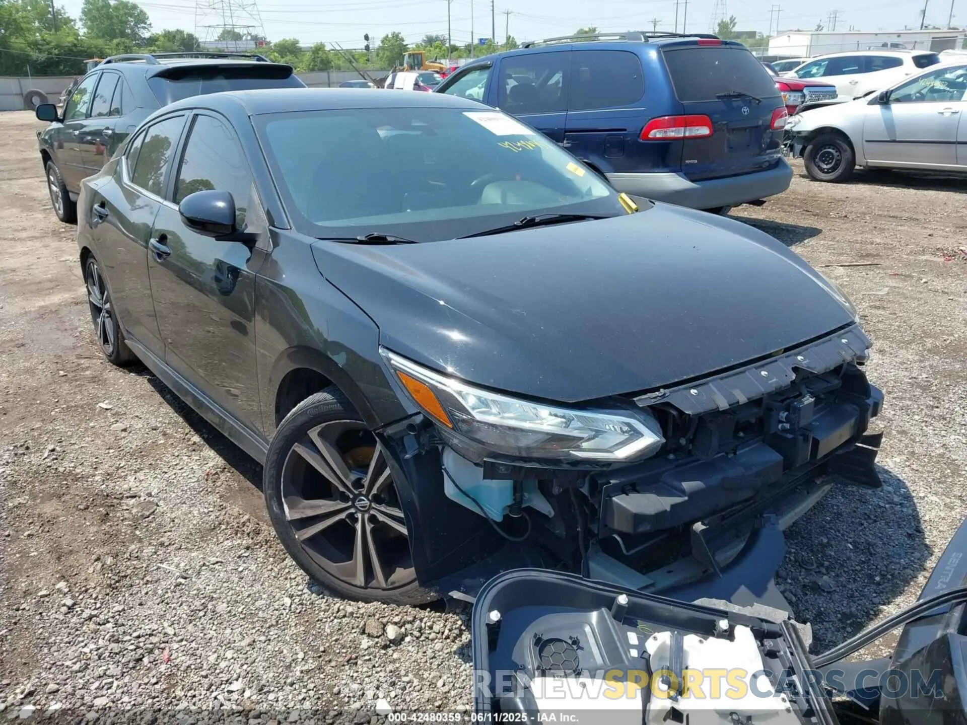 1 Photograph of a damaged car 3N1AB8DV8LY271887 NISSAN SENTRA 2020