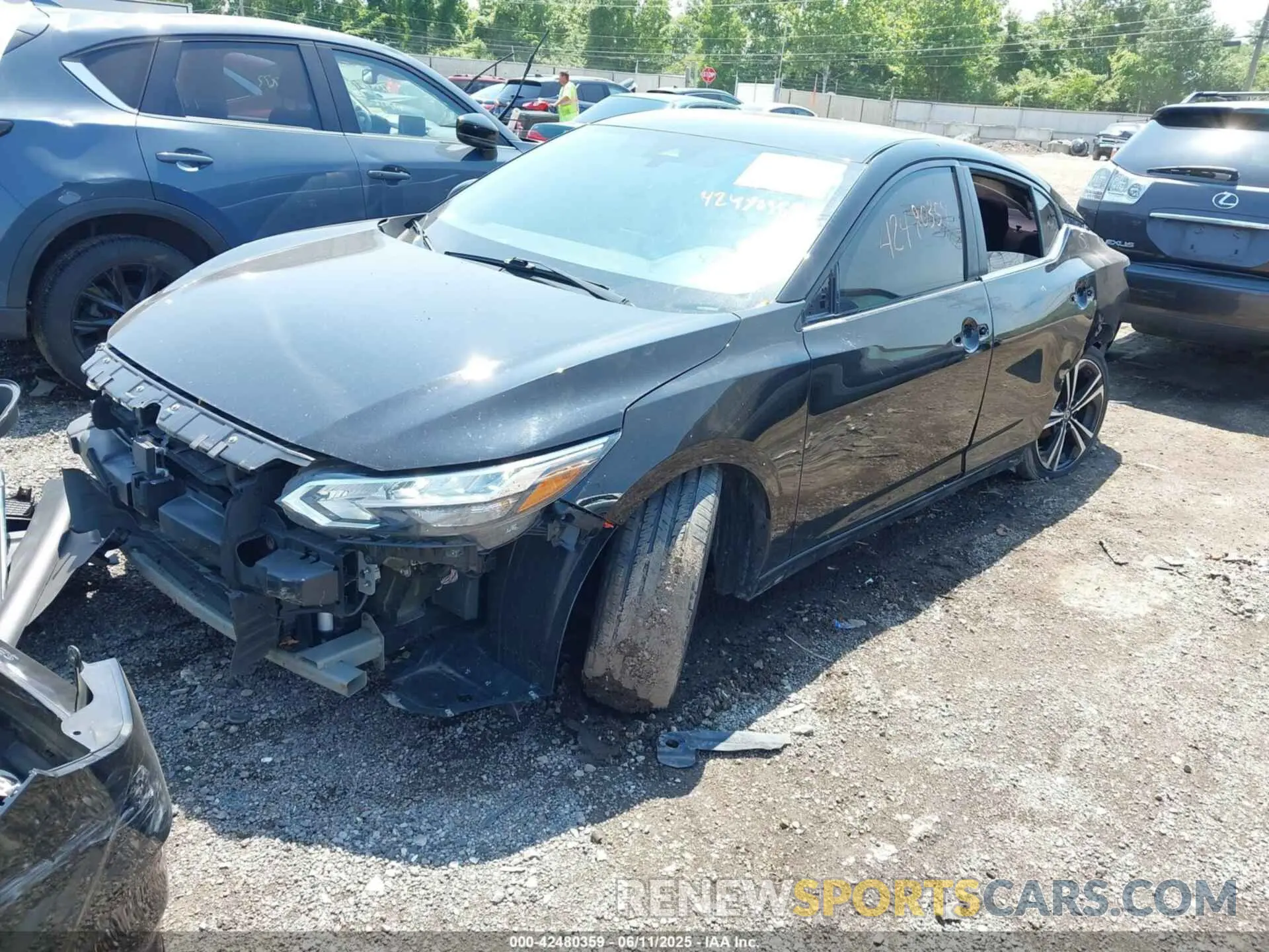 2 Photograph of a damaged car 3N1AB8DV8LY271887 NISSAN SENTRA 2020