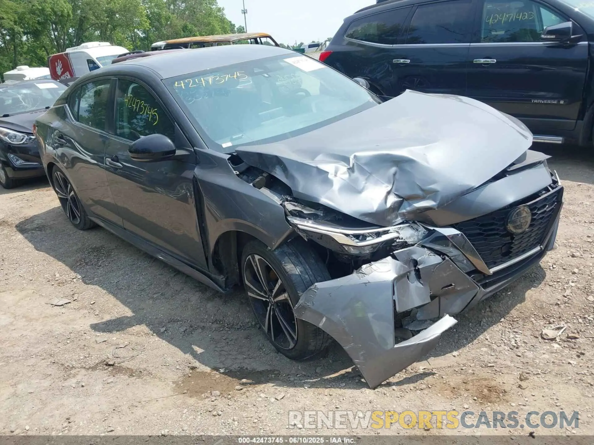 1 Photograph of a damaged car 3N1AB8DV8LY302717 NISSAN SENTRA 2020