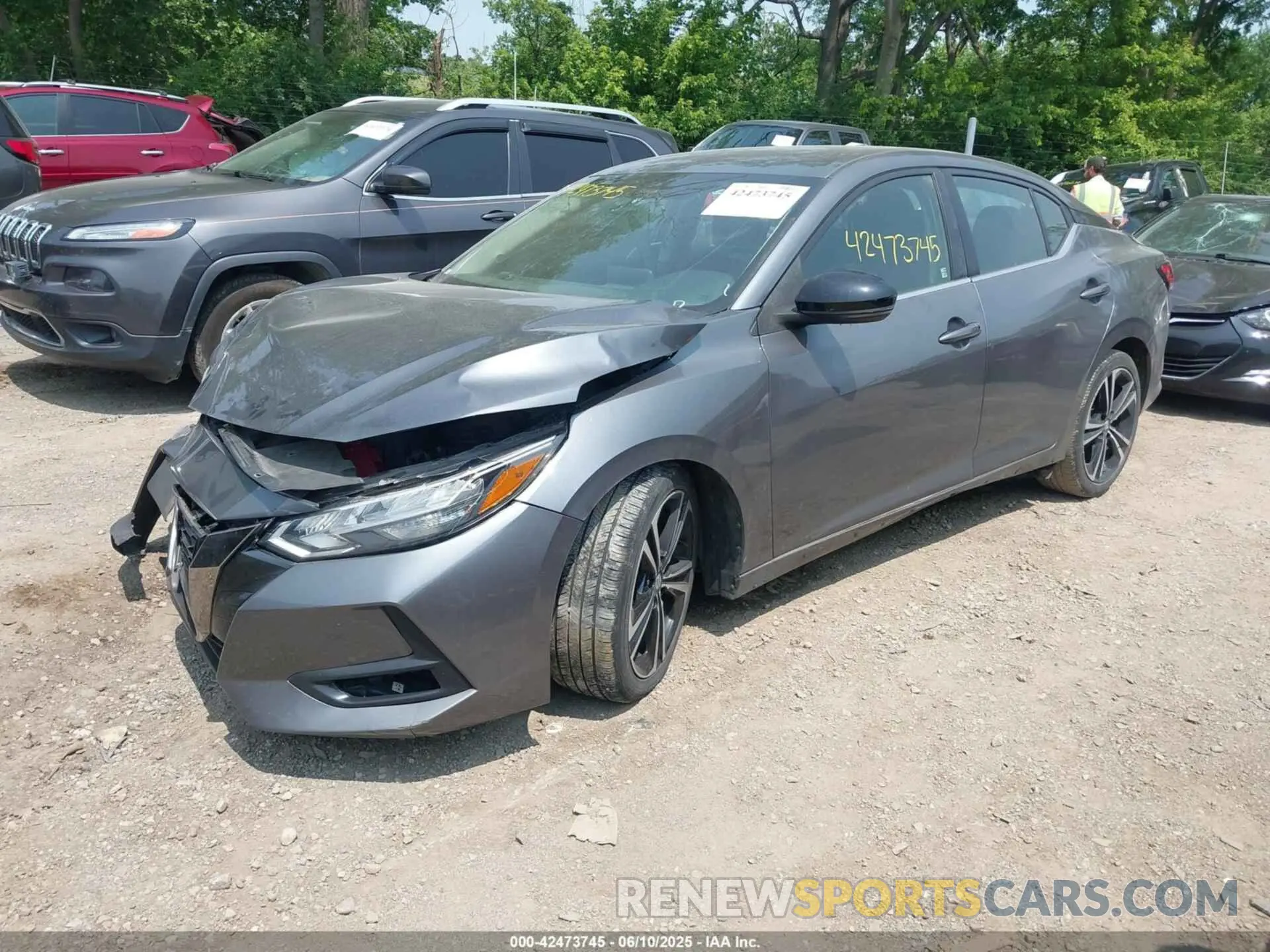 2 Photograph of a damaged car 3N1AB8DV8LY302717 NISSAN SENTRA 2020