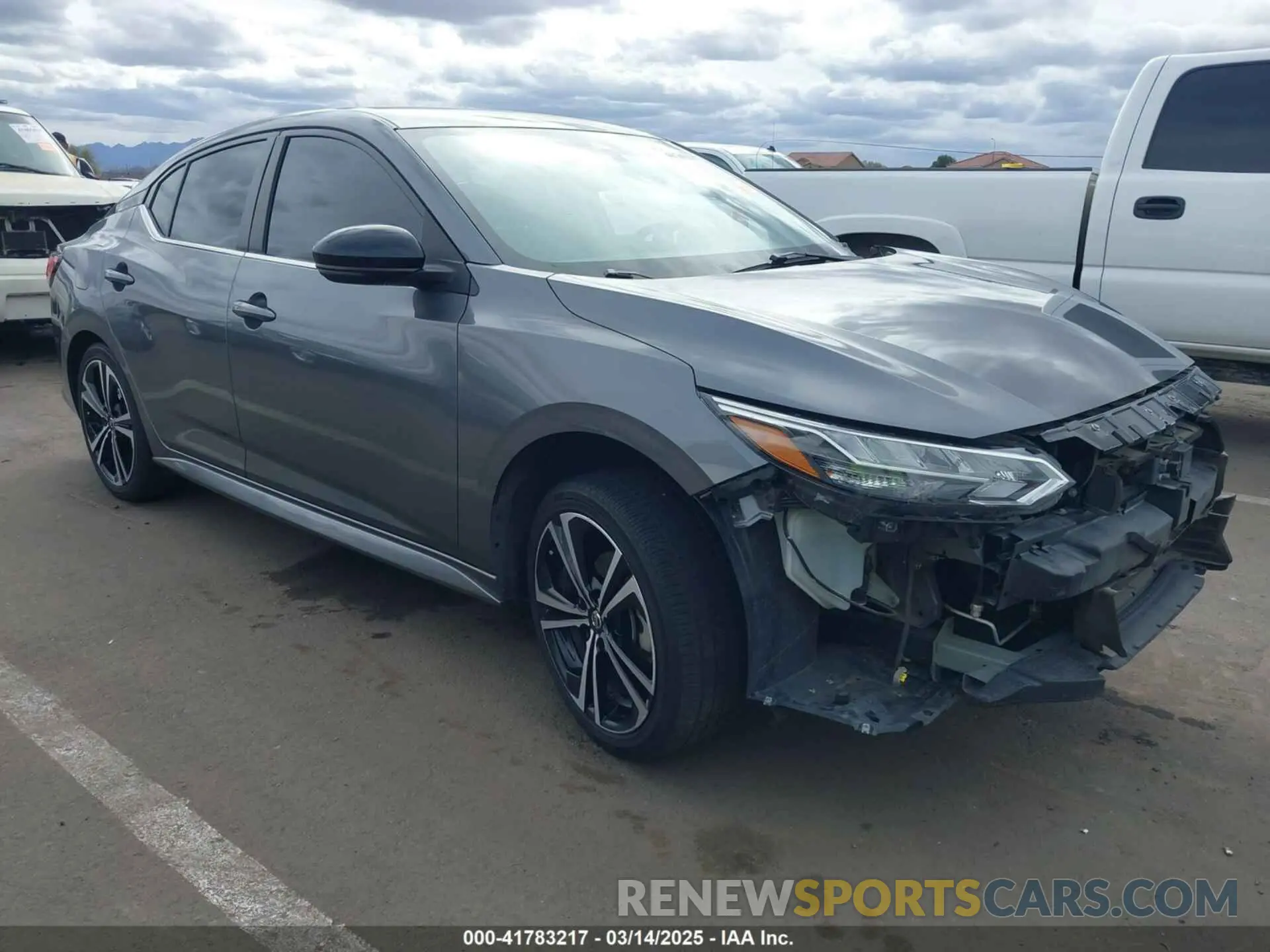 1 Photograph of a damaged car 3N1AB8DV9LY221547 NISSAN SENTRA 2020