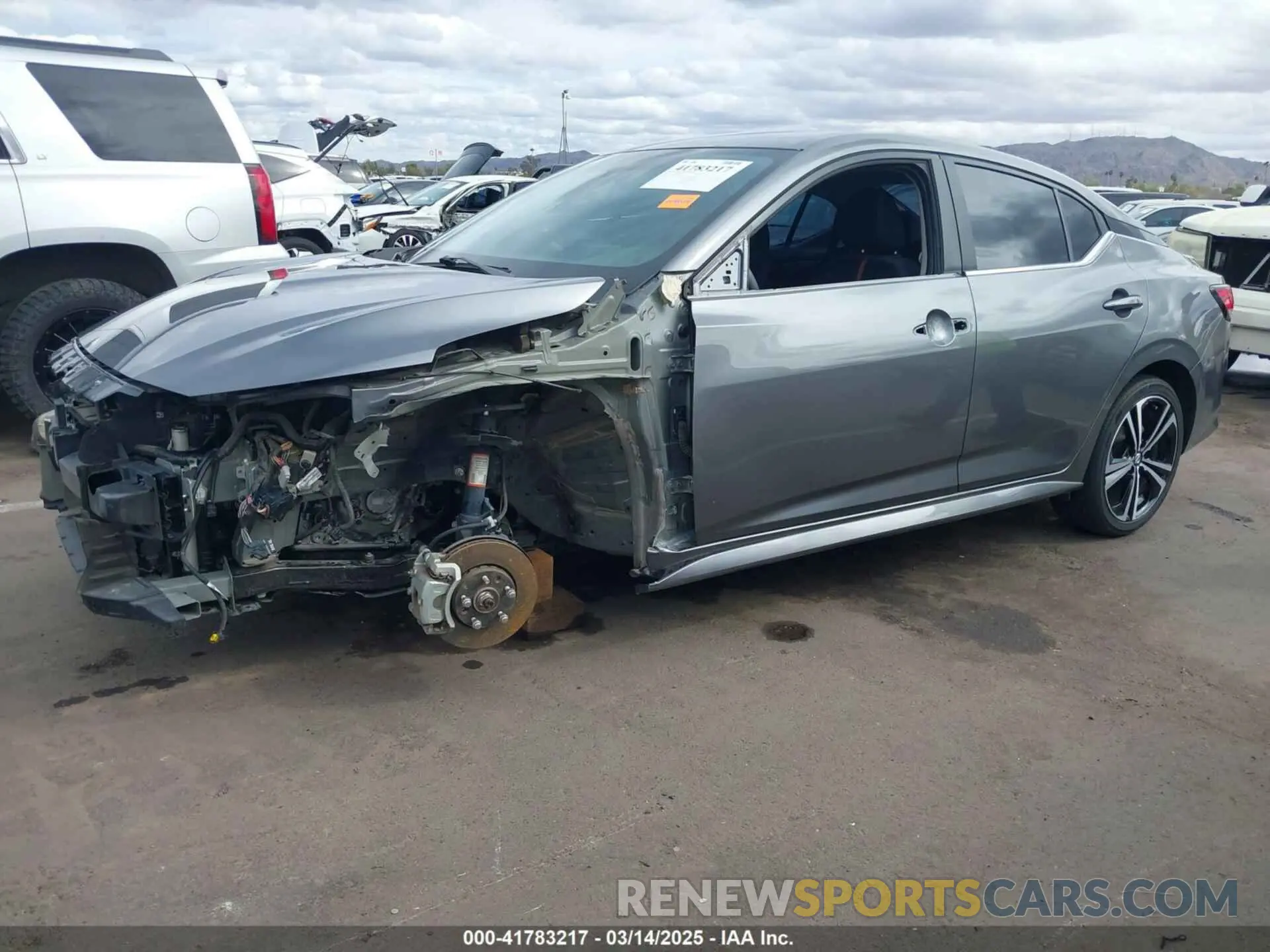 2 Photograph of a damaged car 3N1AB8DV9LY221547 NISSAN SENTRA 2020