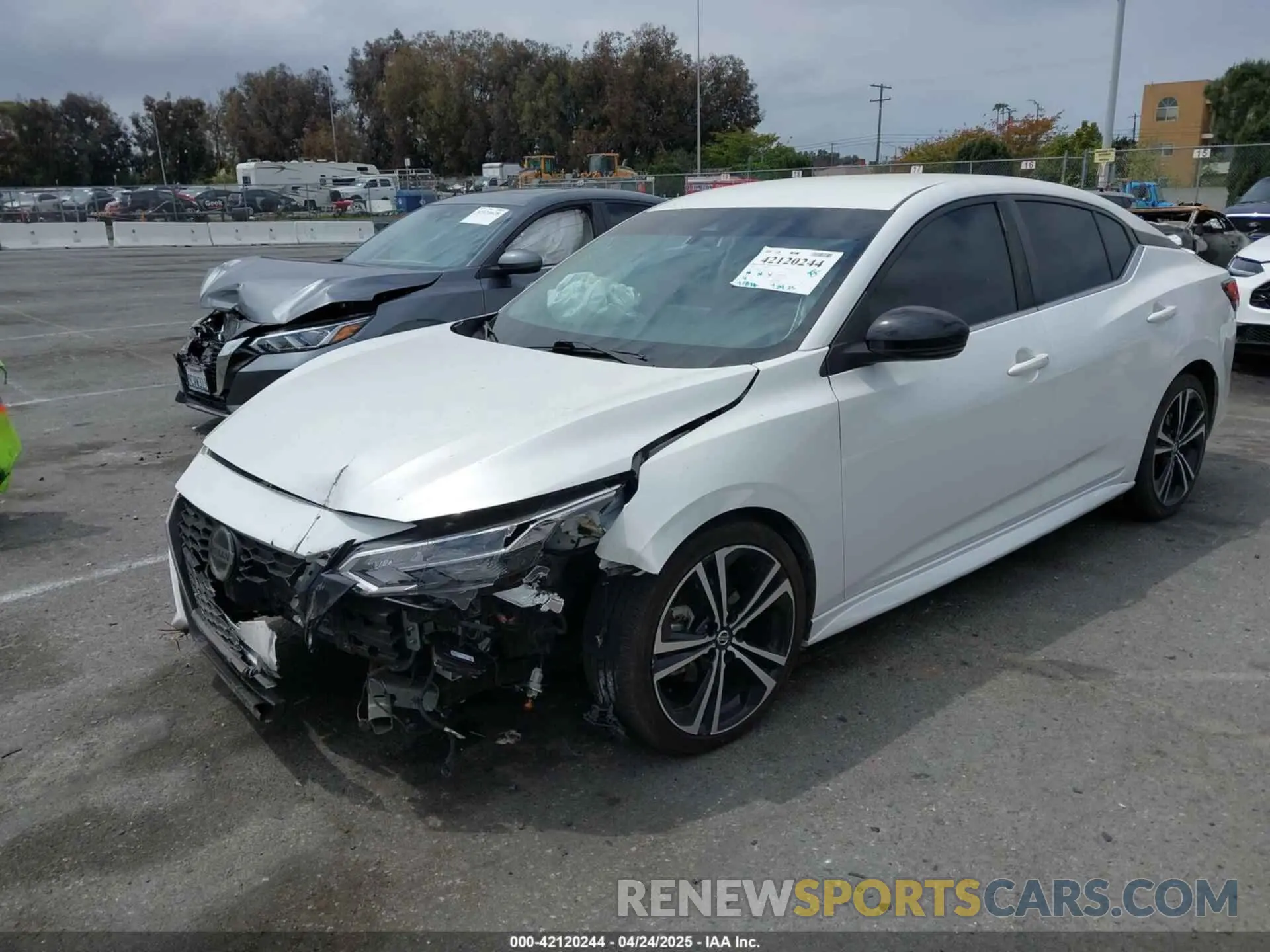 2 Photograph of a damaged car 3N1AB8DV9LY237165 NISSAN SENTRA 2020