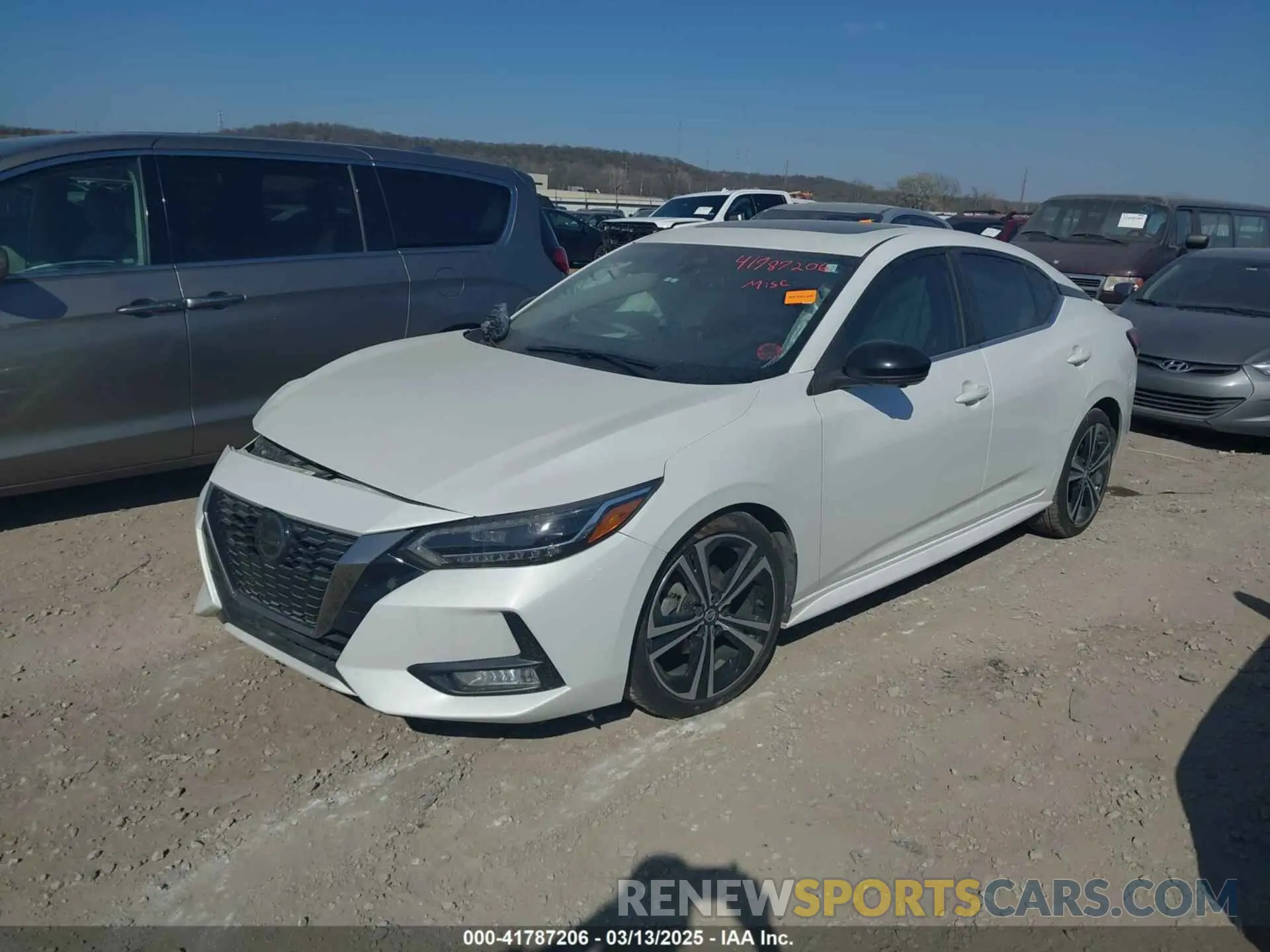 2 Photograph of a damaged car 3N1AB8DV9LY254192 NISSAN SENTRA 2020