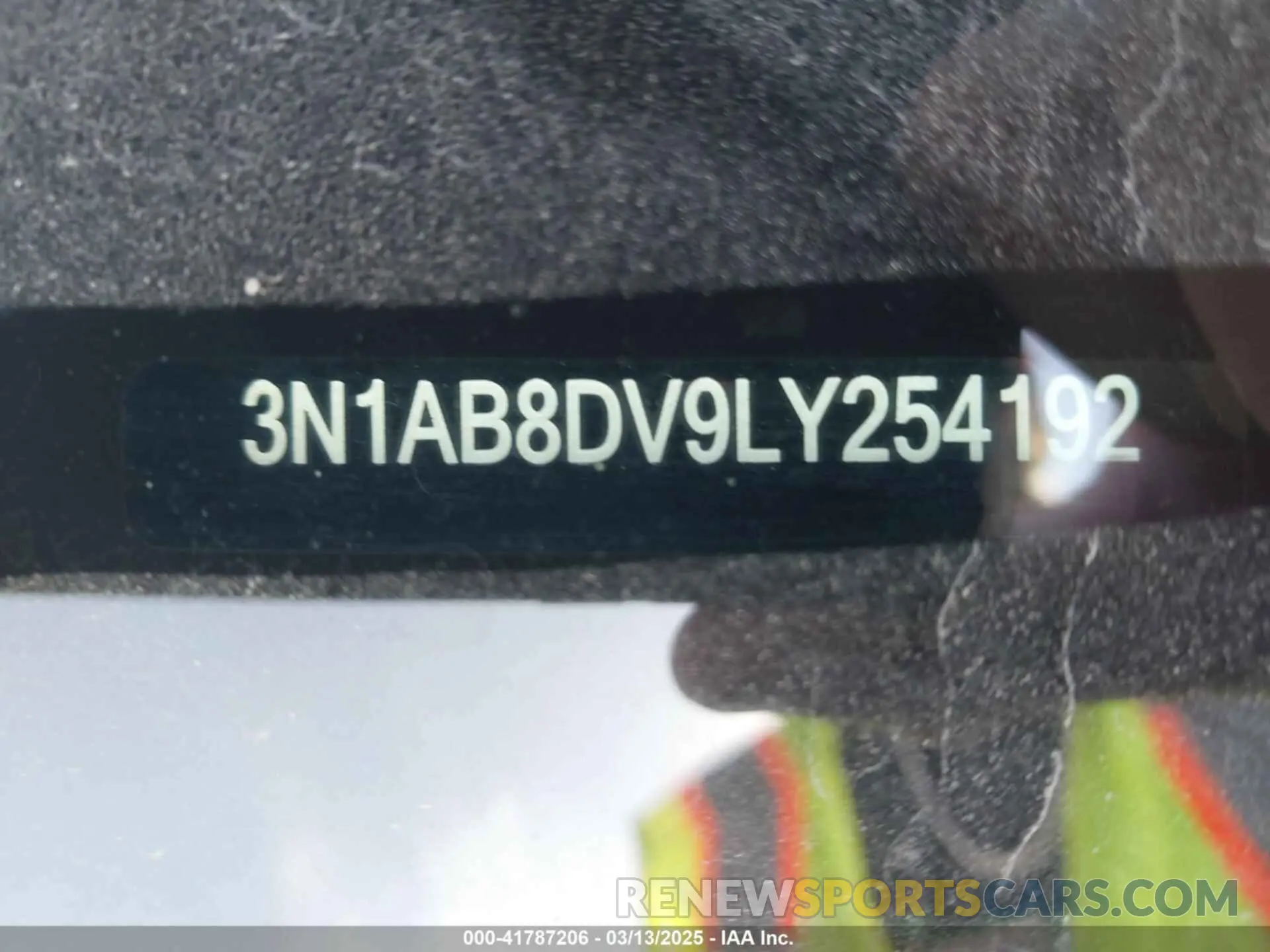 9 Photograph of a damaged car 3N1AB8DV9LY254192 NISSAN SENTRA 2020