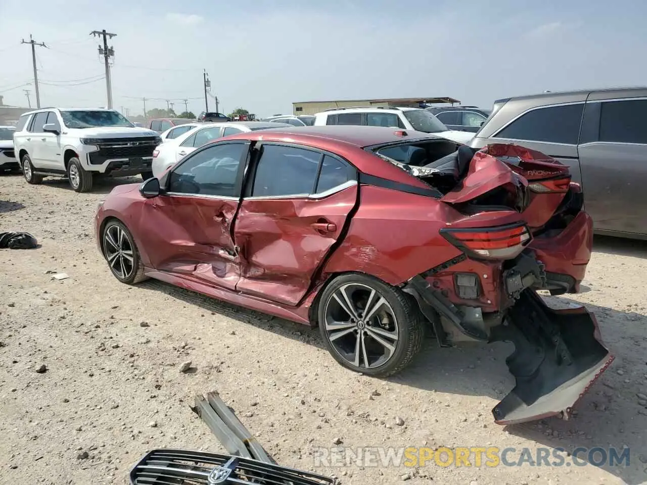 2 Photograph of a damaged car 3N1AB8DVXLY266366 NISSAN SENTRA 2020