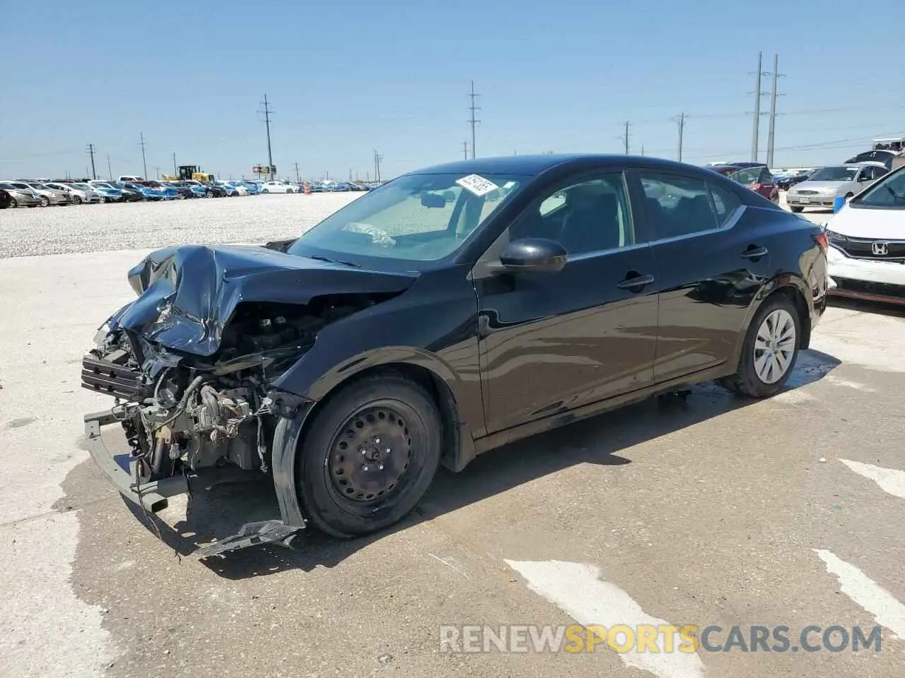 1 Photograph of a damaged car 3N1AB8BV0MY228133 NISSAN SENTRA 2021