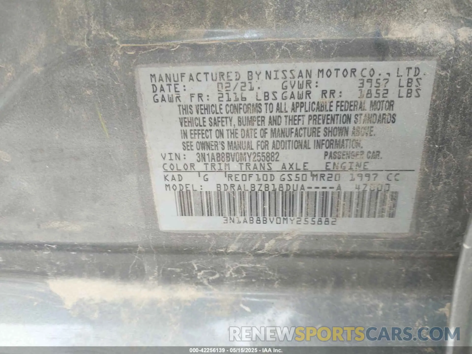 9 Photograph of a damaged car 3N1AB8BV0MY255882 NISSAN SENTRA 2021