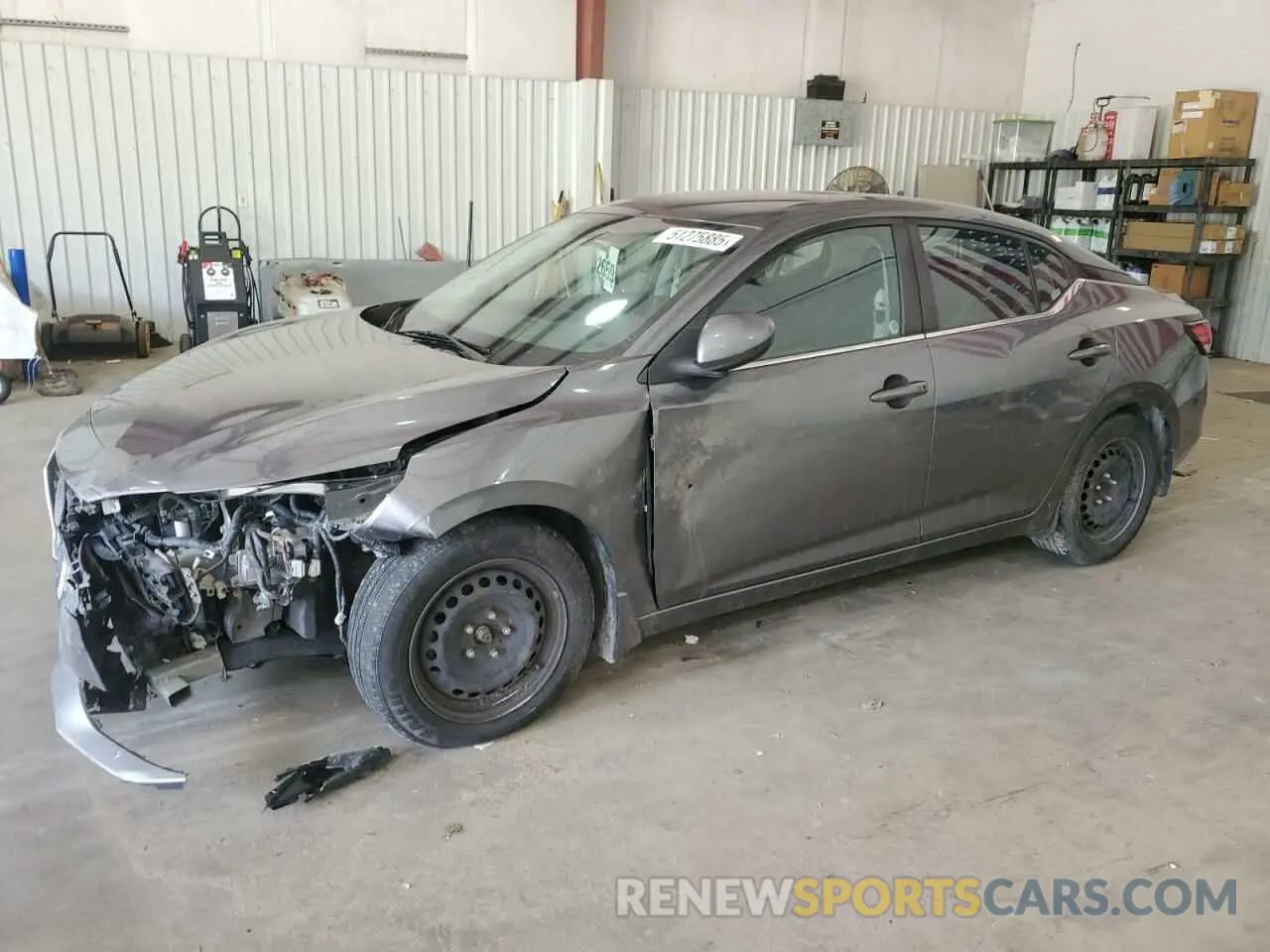 1 Photograph of a damaged car 3N1AB8BV1MY279656 NISSAN SENTRA 2021