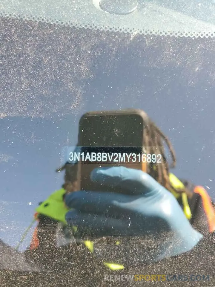 12 Photograph of a damaged car 3N1AB8BV2MY316892 NISSAN SENTRA 2021
