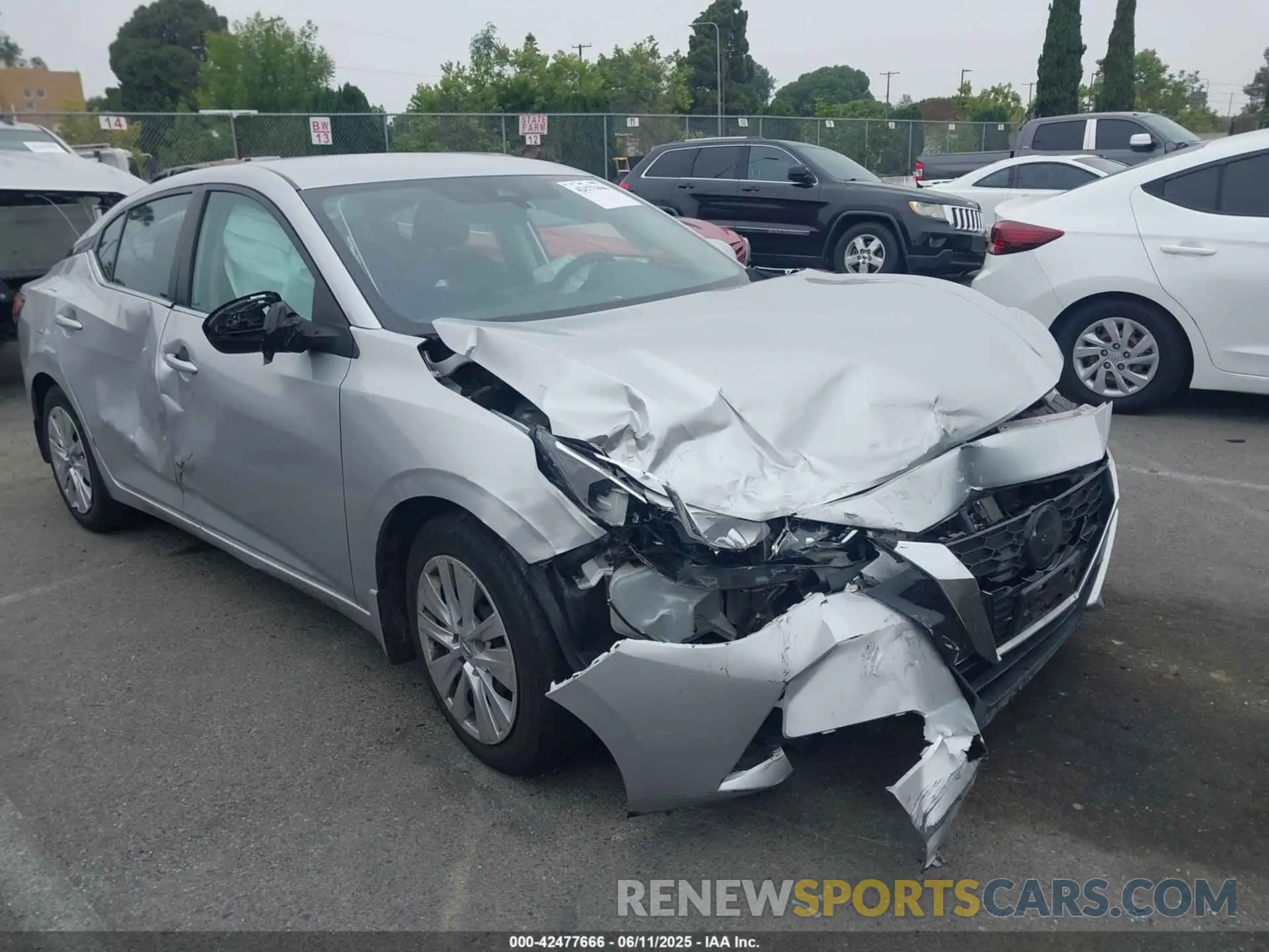 1 Photograph of a damaged car 3N1AB8BV4MY210492 NISSAN SENTRA 2021