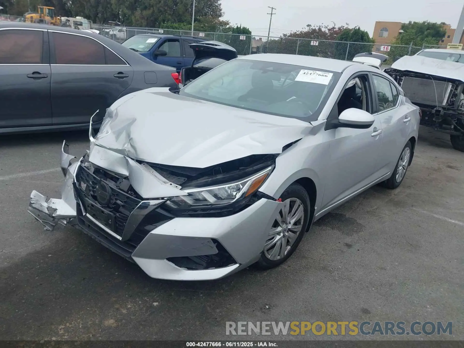 2 Photograph of a damaged car 3N1AB8BV4MY210492 NISSAN SENTRA 2021