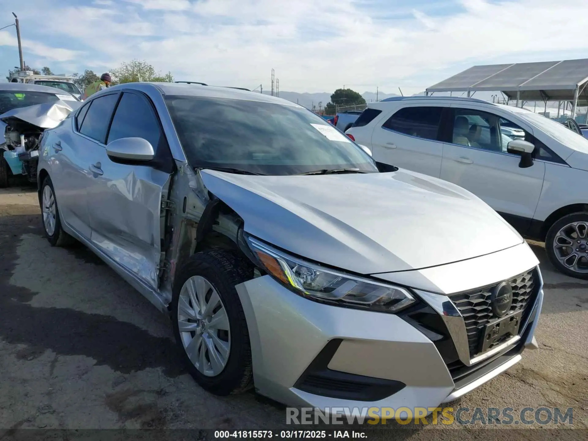 1 Photograph of a damaged car 3N1AB8BV5MY295262 NISSAN SENTRA 2021