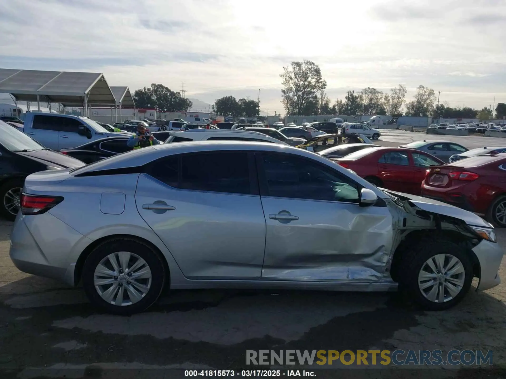 14 Photograph of a damaged car 3N1AB8BV5MY295262 NISSAN SENTRA 2021