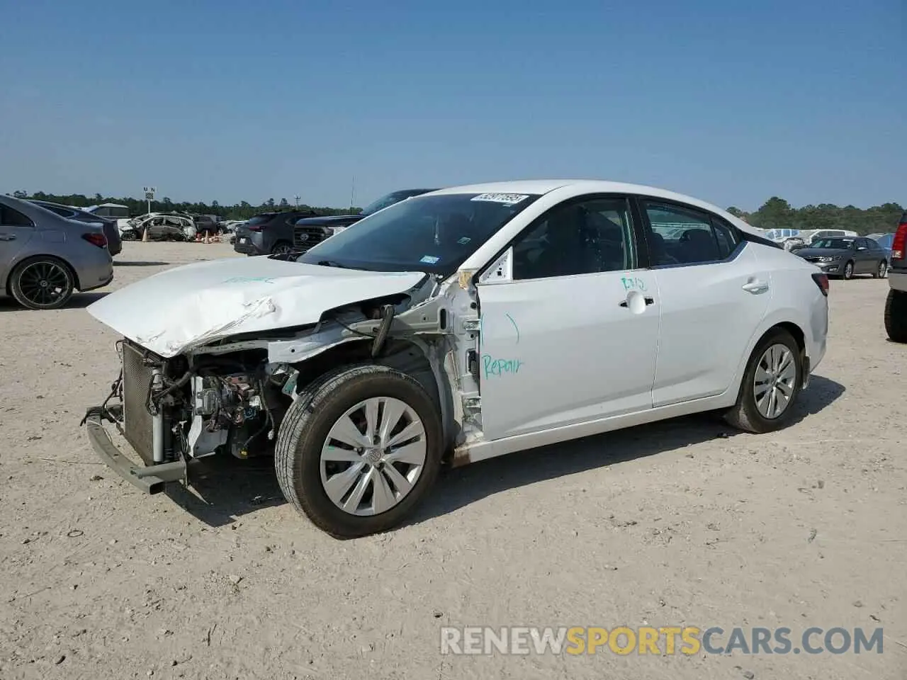 1 Photograph of a damaged car 3N1AB8BV6MY288126 NISSAN SENTRA 2021