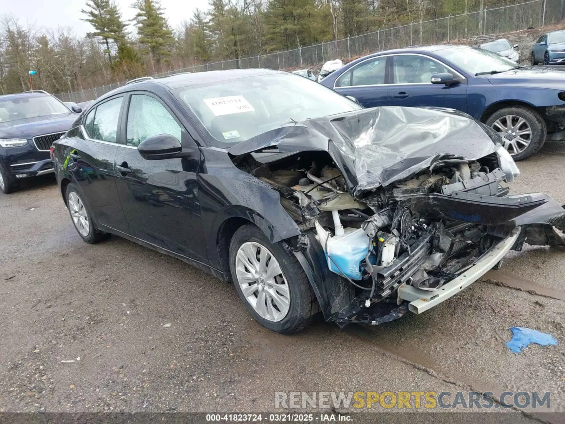 1 Photograph of a damaged car 3N1AB8BV7MY296848 NISSAN SENTRA 2021