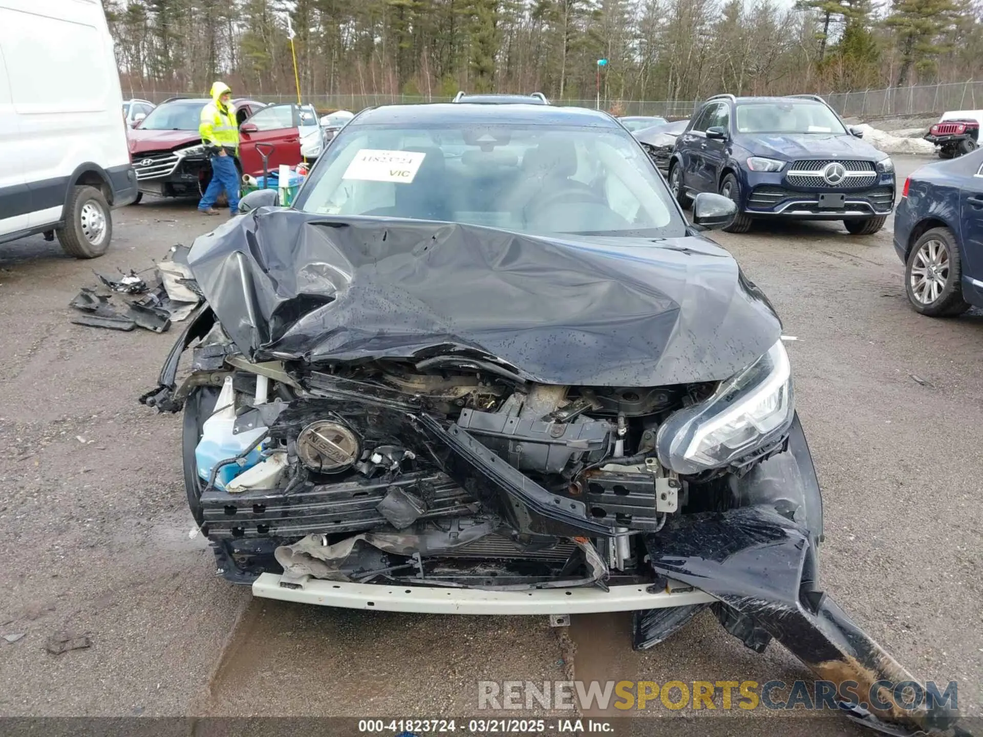13 Photograph of a damaged car 3N1AB8BV7MY296848 NISSAN SENTRA 2021