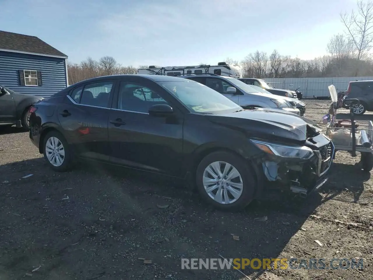 4 Photograph of a damaged car 3N1AB8BV7MY323093 NISSAN SENTRA 2021