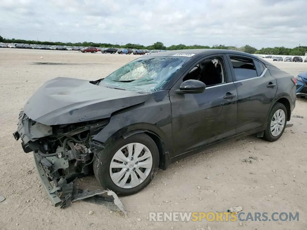 1 Photograph of a damaged car 3N1AB8BV9MY291893 NISSAN SENTRA 2021