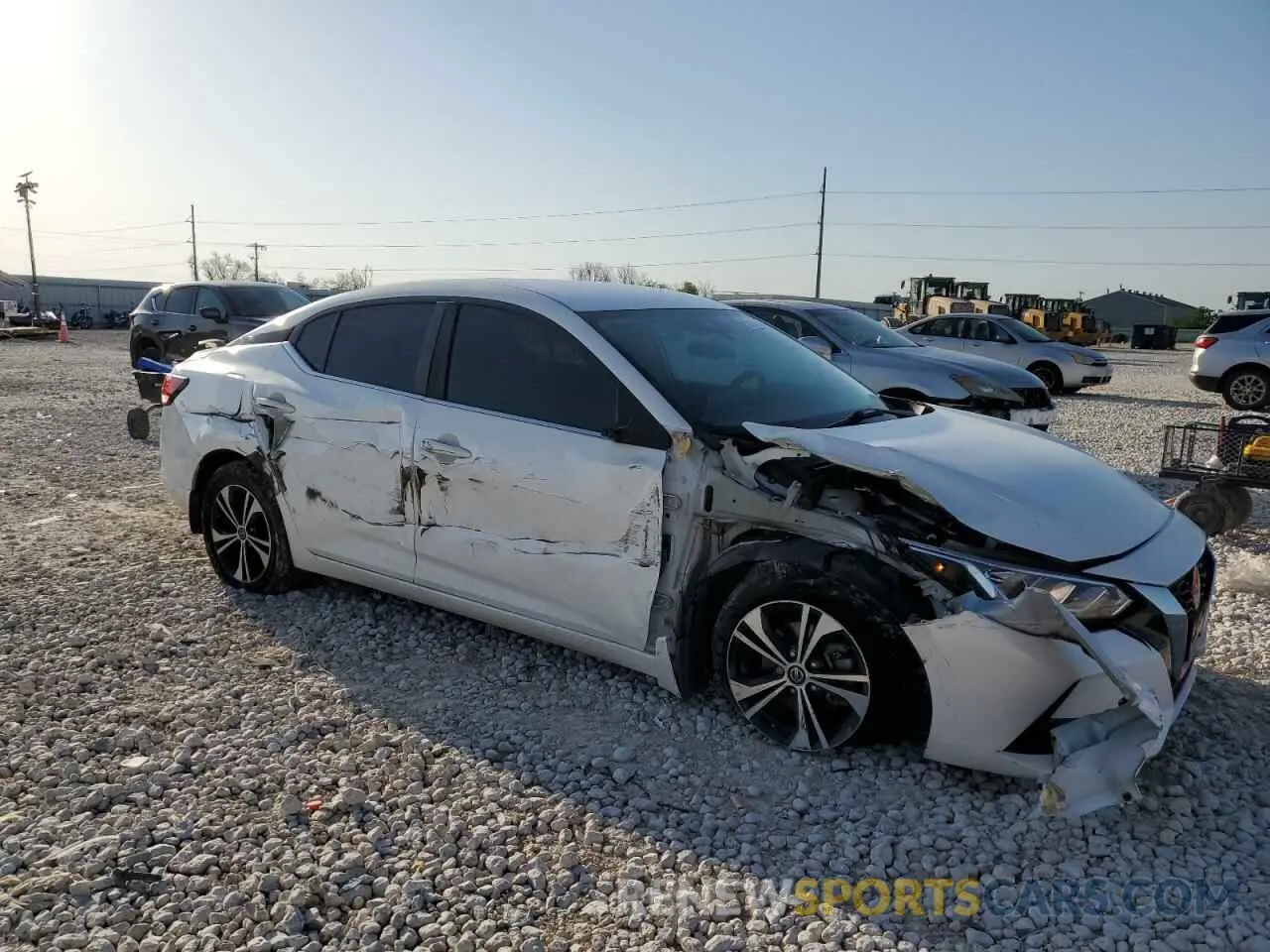 4 Photograph of a damaged car 3N1AB8CV0MY214425 NISSAN SENTRA 2021