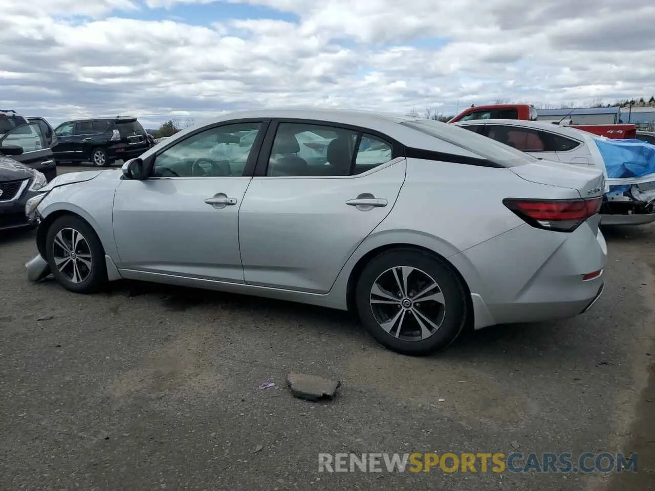 2 Photograph of a damaged car 3N1AB8CV0MY240975 NISSAN SENTRA 2021
